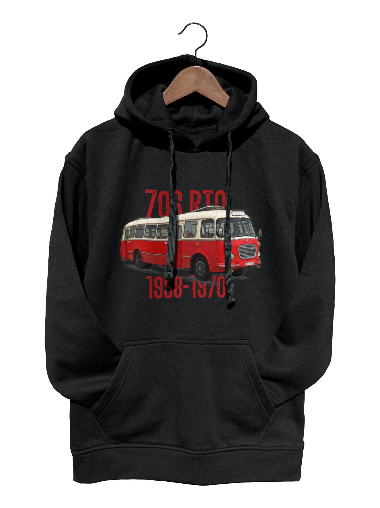 Škoda 706 RTO — bluza (Rozmiar: 5 - 6 lat; Kolor bluzy: czarny; Rodzaj nadruku: Škoda 706 RTO)