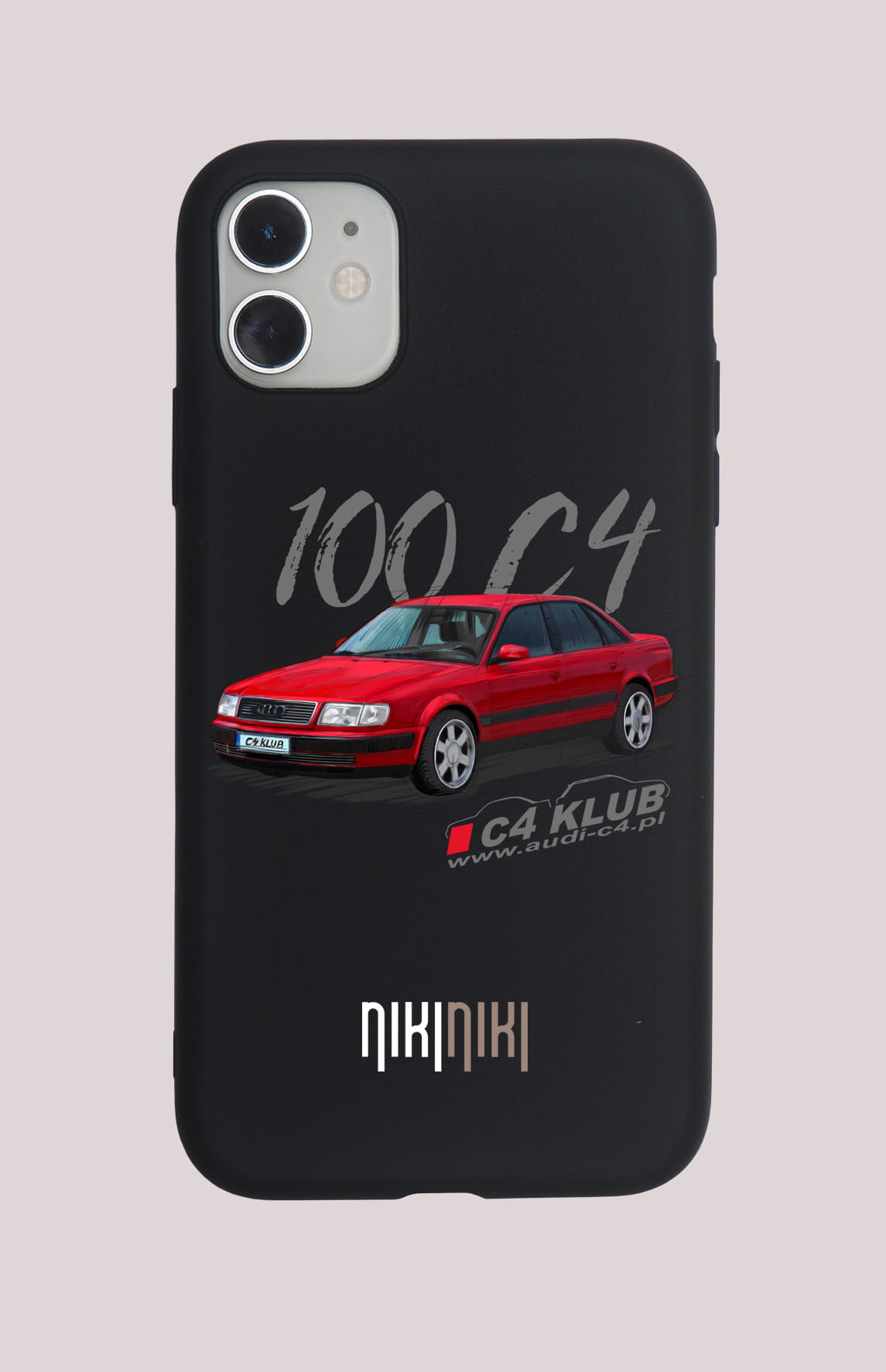 Audi C4 Zlot — etui (Producent telefonu: IPHONE; Model telefonu: 15 PRO 6.1"; Kolor etui: czarny; Rodzaj nadruku: Audi C4 Zlot)