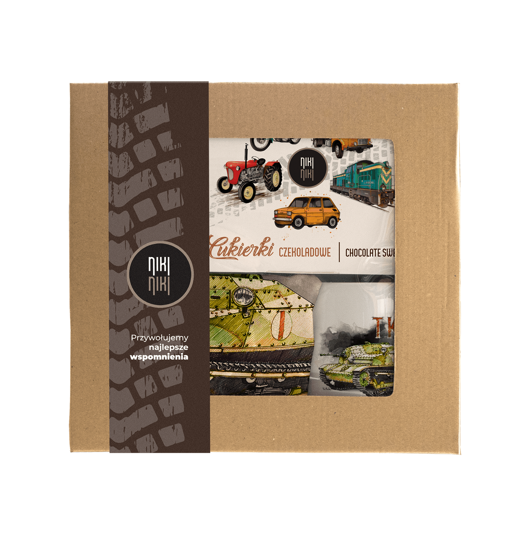 TKS — paczka (Zawartość paczki: koszulka, torba, kubek, słodycze; Rozmiar koszulki / bluzy: 7 - 8 lat; Kolor koszulki / bluzy: jasnoszary melanż; Rodz