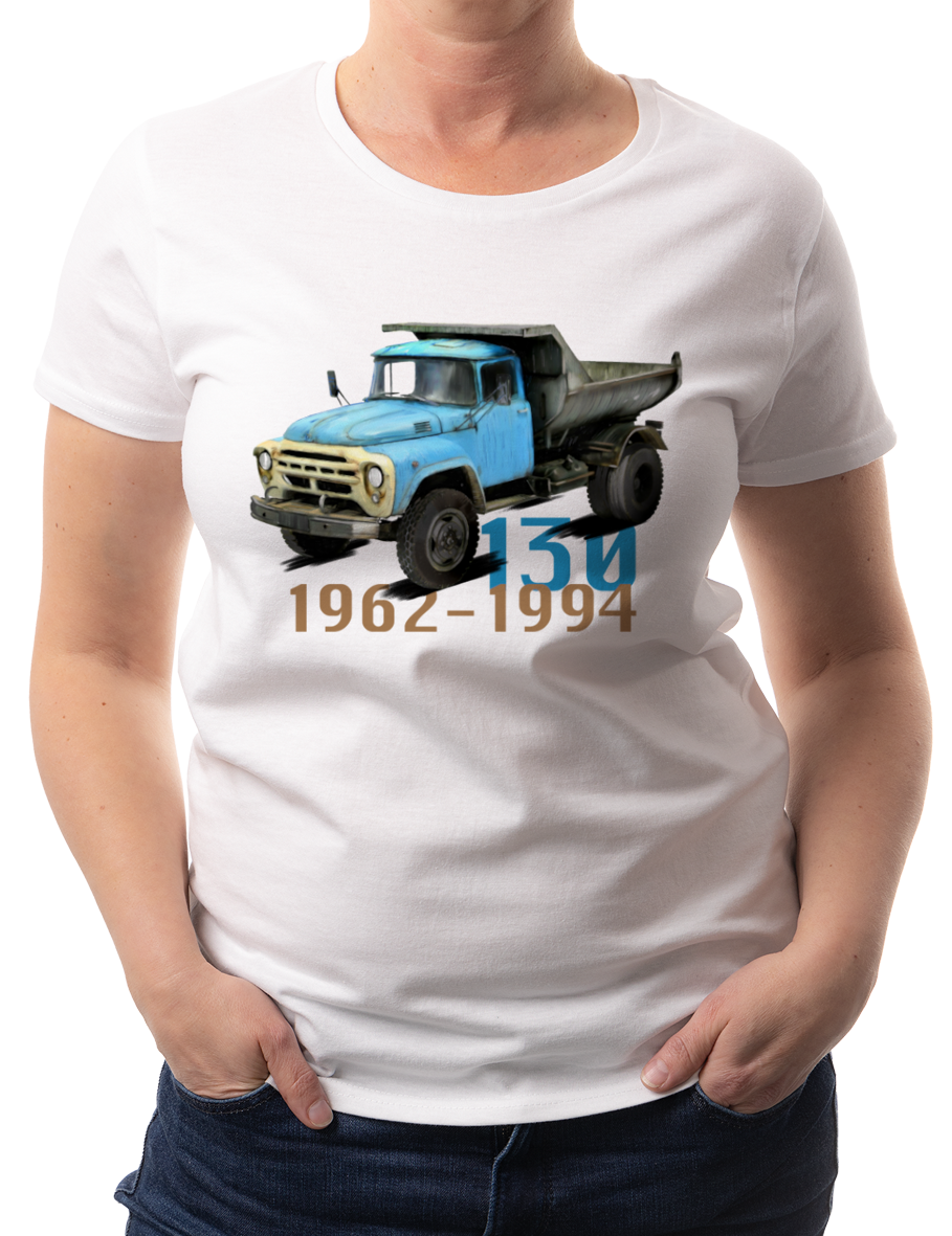 ZiŁ — koszulka (Kolor koszulki: biały; Rozmiar: XL (damska); Rodzaj nadruku: ZiŁ)