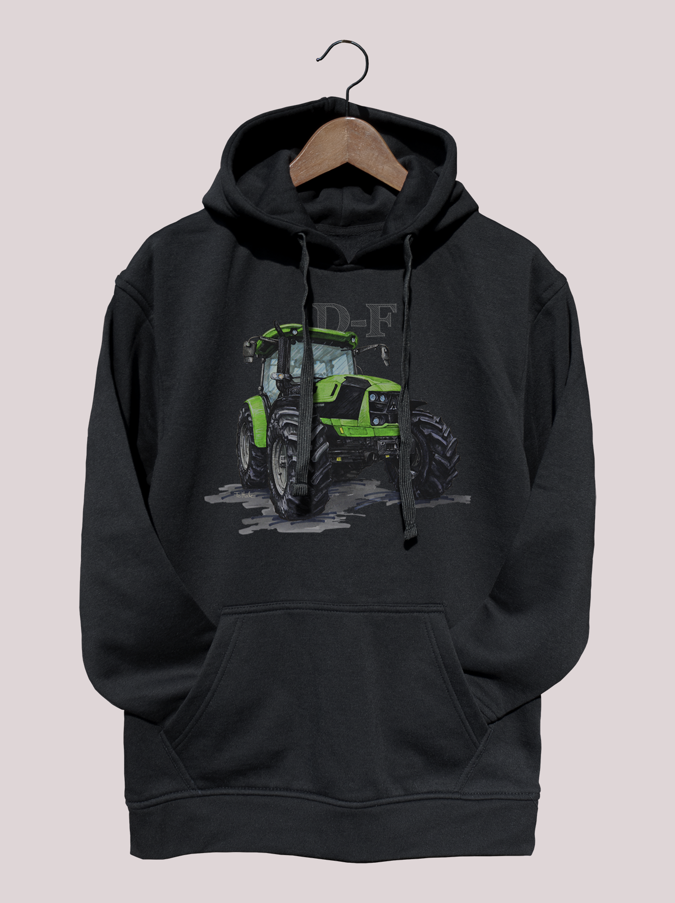 Deutz-Fahr — bluza (Rozmiar: XL; Kolor bluzy: czarny; Rodzaj nadruku: Deutz-Fahr)