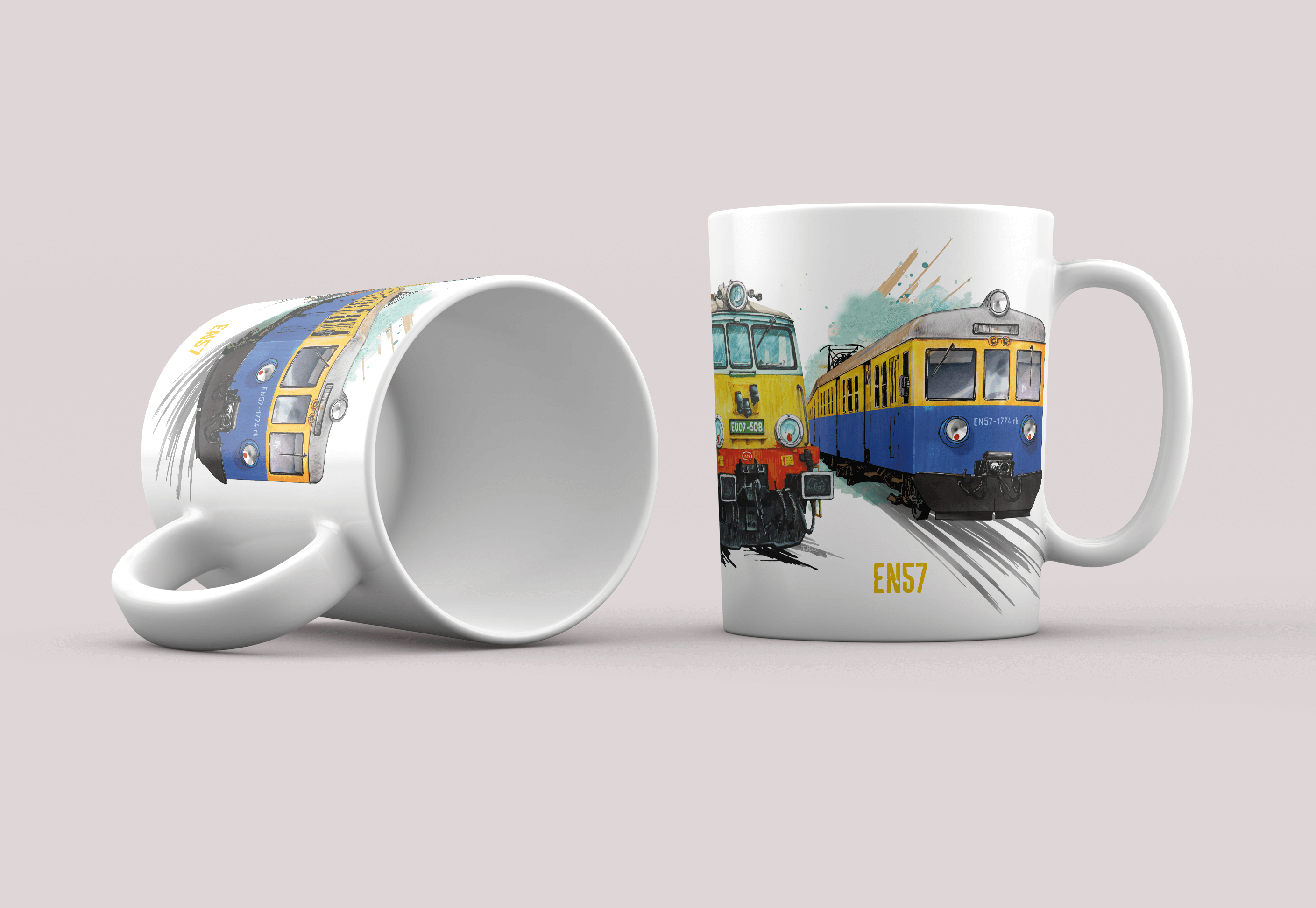 Kubek dla fana pociągów