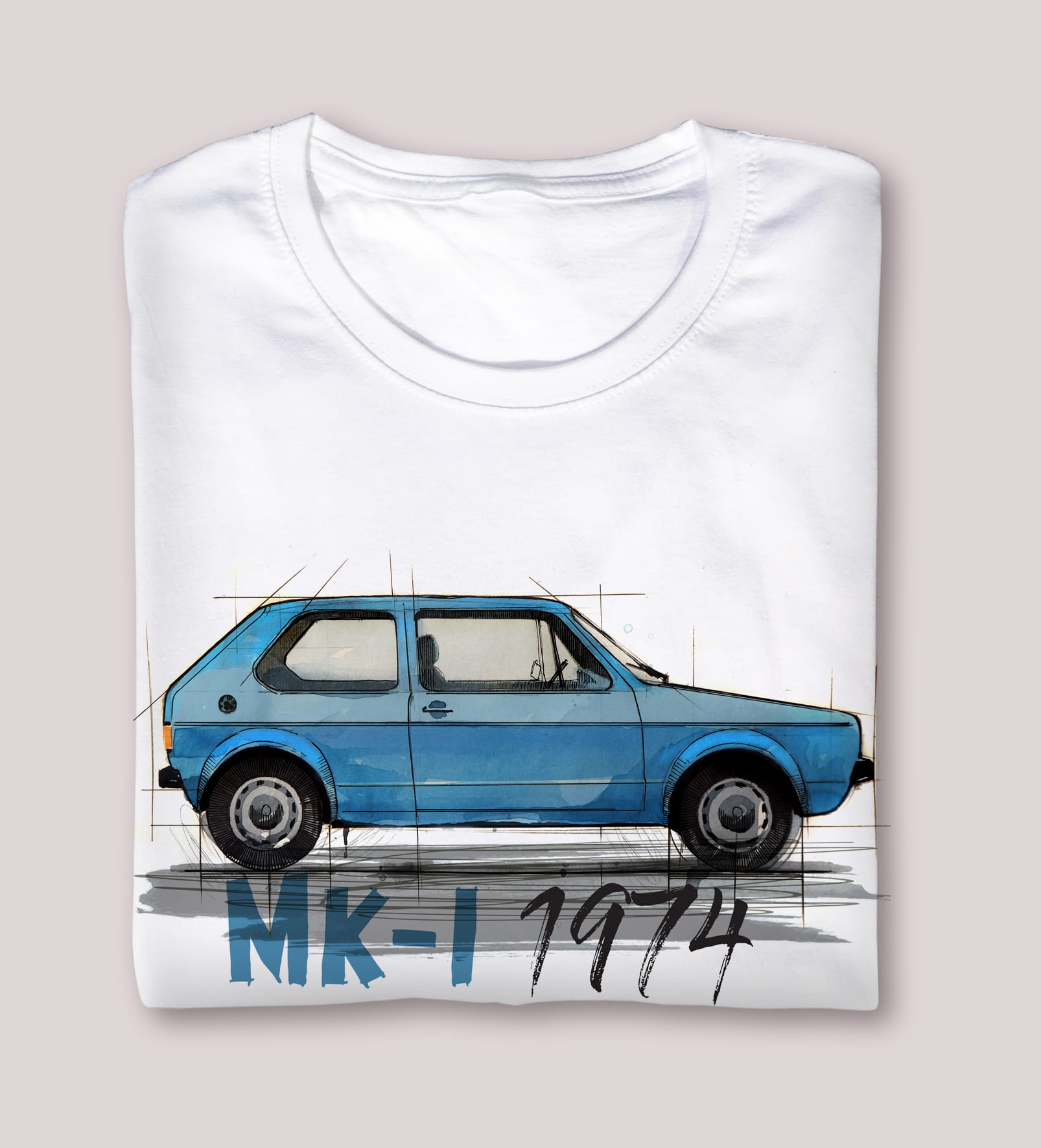 Golf I — koszulka (Kolor koszulki: biały; Rozmiar: XXL (damska); Rodzaj nadruku: Golf I)