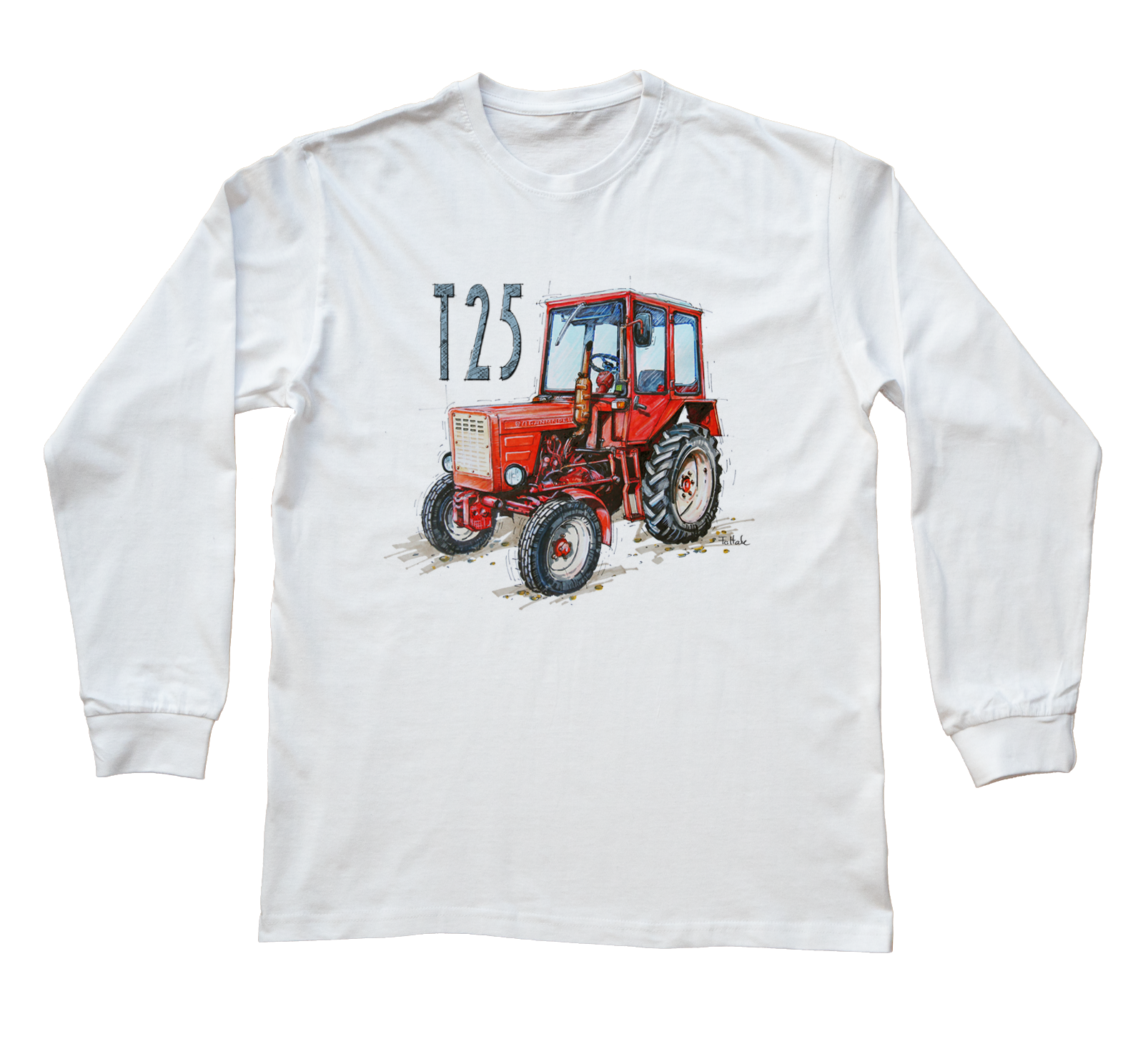 Władimiriec — bluzka z długim rękawem (Rozmiar: 3XL (dorosła); Kolor koszulki: biały; Rodzaj nadruku: Władimiriec)