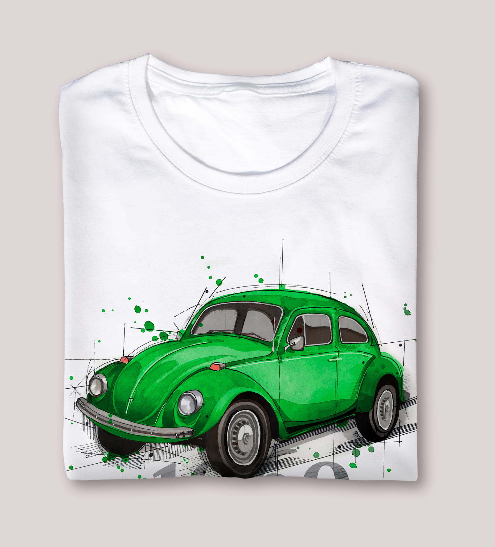 Garbus — koszulka (Kolor koszulki: biały; Rozmiar: 4XL (męska); Rodzaj nadruku: Garbus)