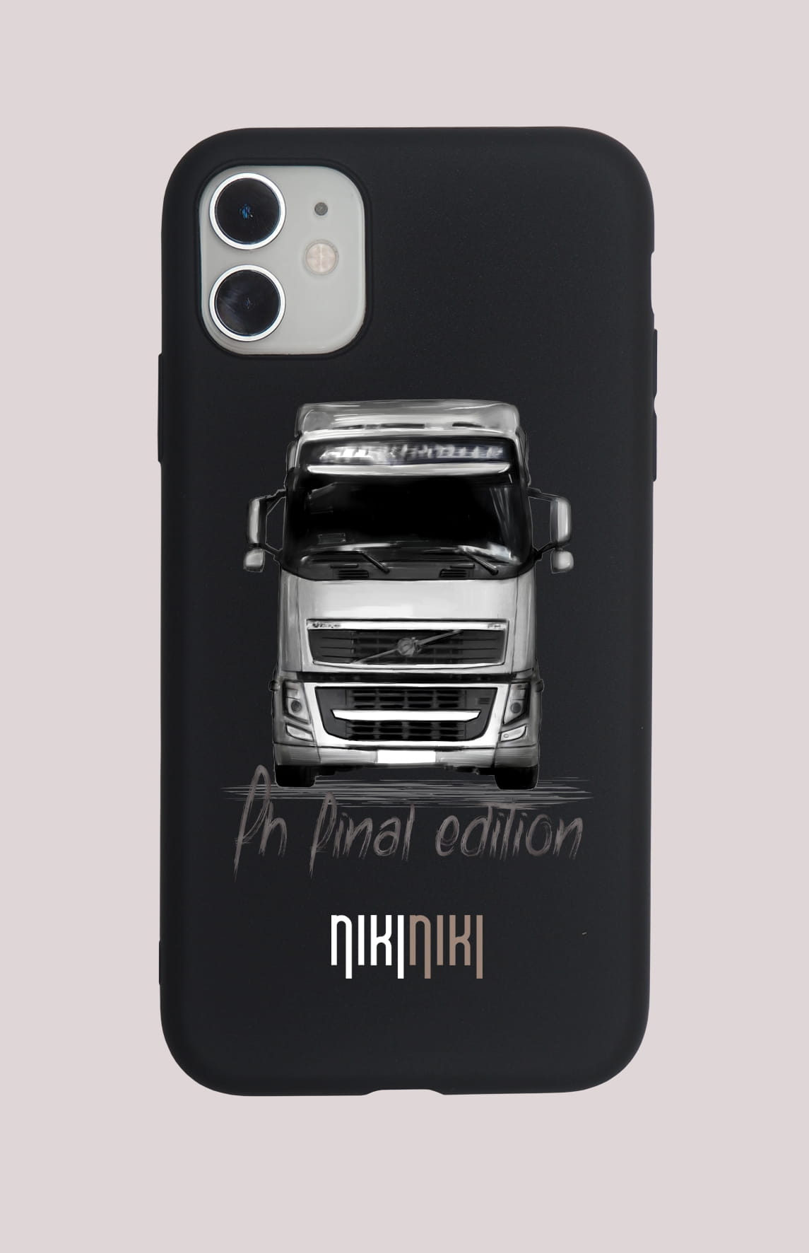 Volvo FH — etui (Producent telefonu: HUAWEI; Model telefonu: Y5P; Kolor etui: czarny; Rodzaj nadruku: Volvo FH)