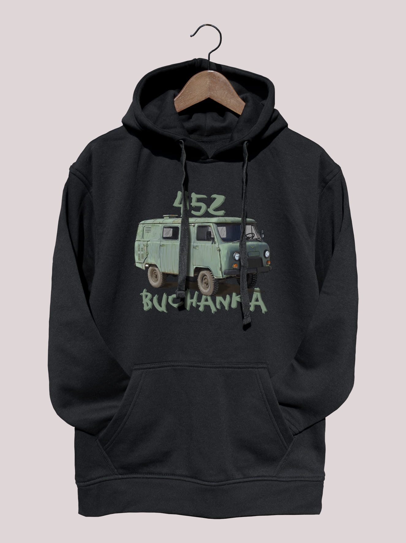 UAZ Buchanka — bluza (Rozmiar: S; Kolor bluzy: czarny; Rodzaj nadruku: UAZ Buchanka)