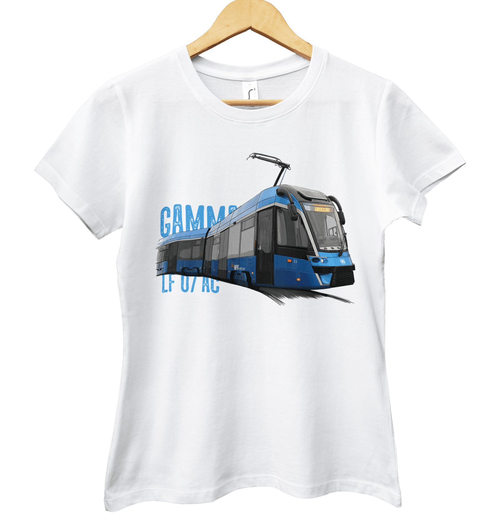 Moderus Gamma — koszulka (Kolor koszulki: biały; Rozmiar: XXL (damska); Rodzaj nadruku: Moderus Gamma)