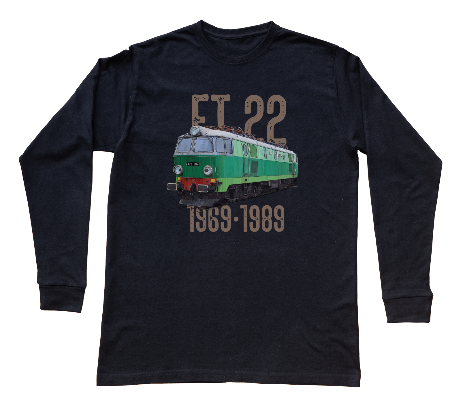 ET22 Byk — bluzka z długim rękawem (Rozmiar: 12 - 14 lat; Kolor koszulki: czarny; Rodzaj nadruku: ET22 Byk)