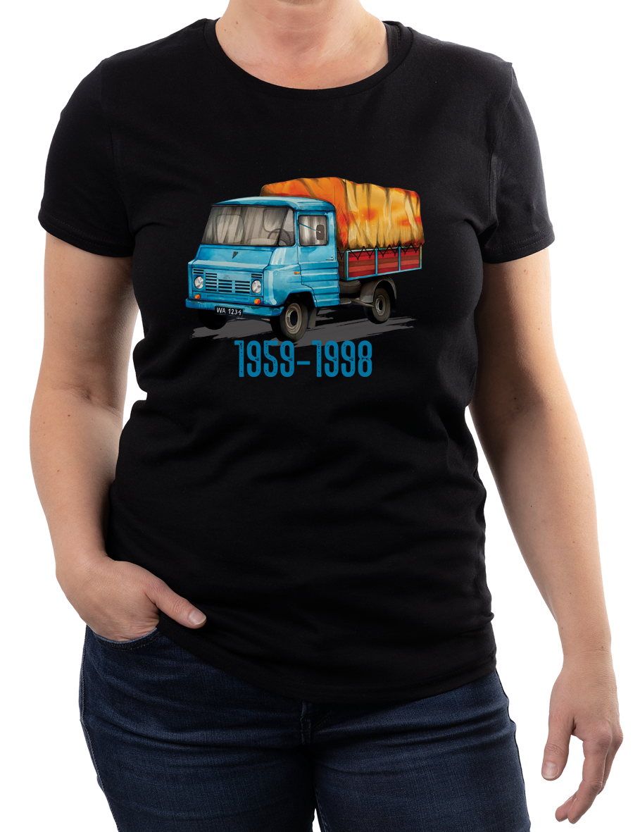 Żuk — koszulka (Kolor koszulki: czarny; Rozmiar: L (damska); Rodzaj nadruku: Żuk)