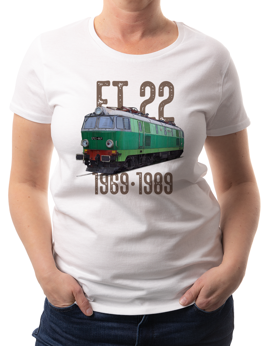 ET22 Byk — koszulka (Kolor koszulki: biały; Rozmiar: S (damska); Rodzaj nadruku: ET22 Byk)