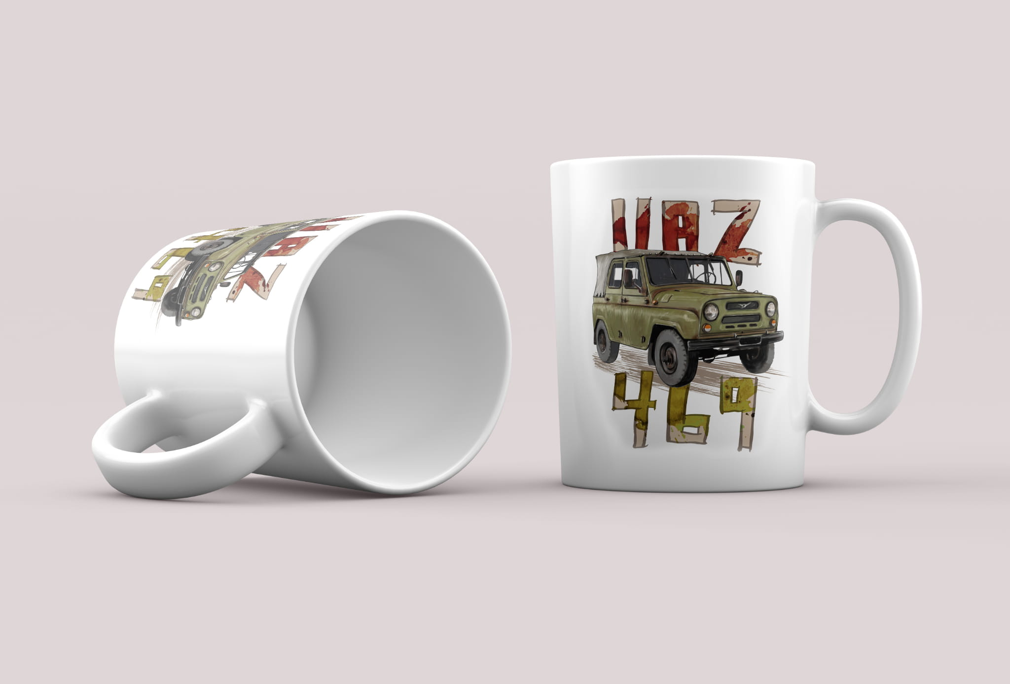 UAZ 469 — kubek (Rodzaj nadruku: UAZ)