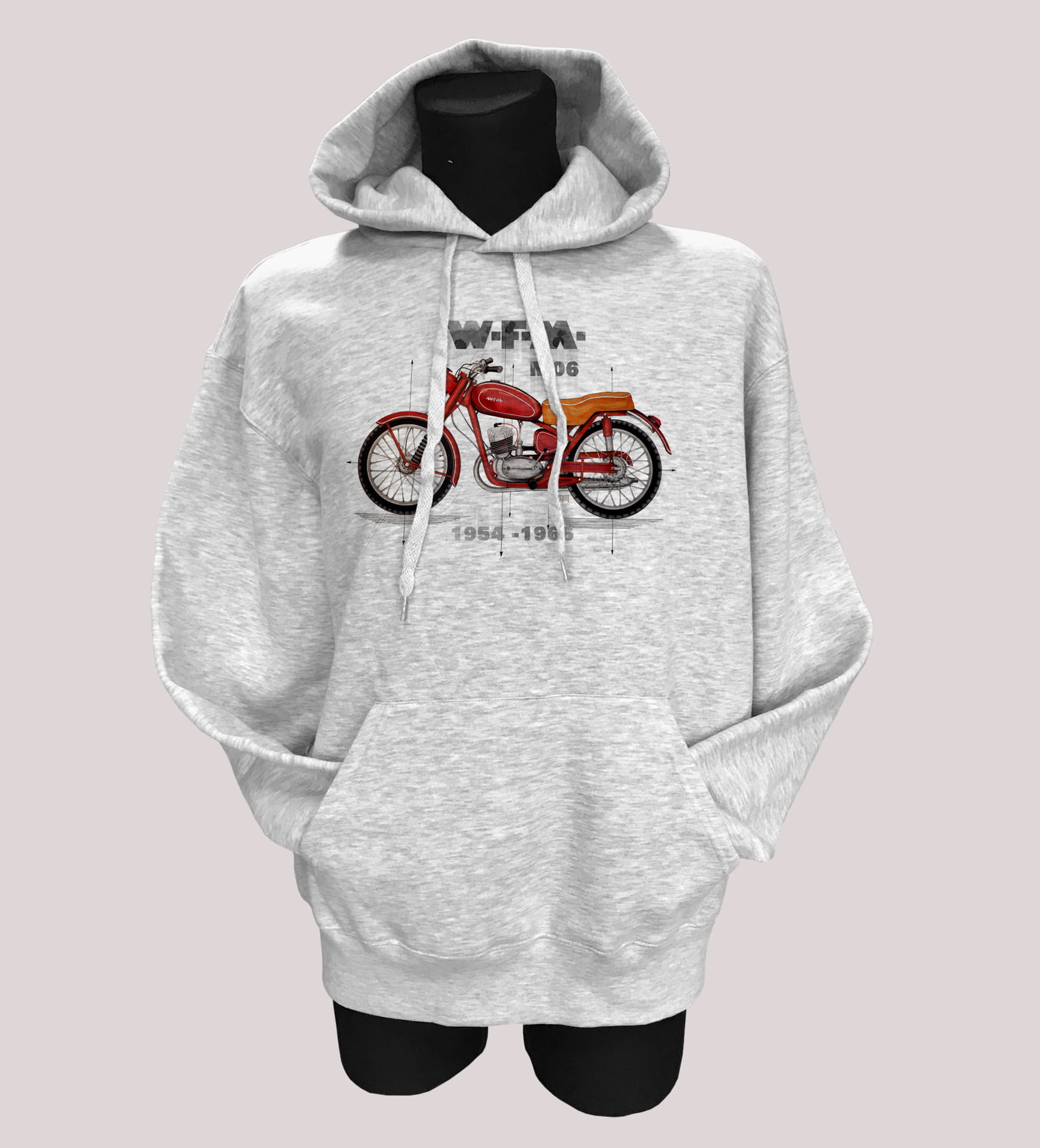 WFM — bluza (Rozmiar: XXL; Kolor bluzy: szary; Rodzaj nadruku: WFM)