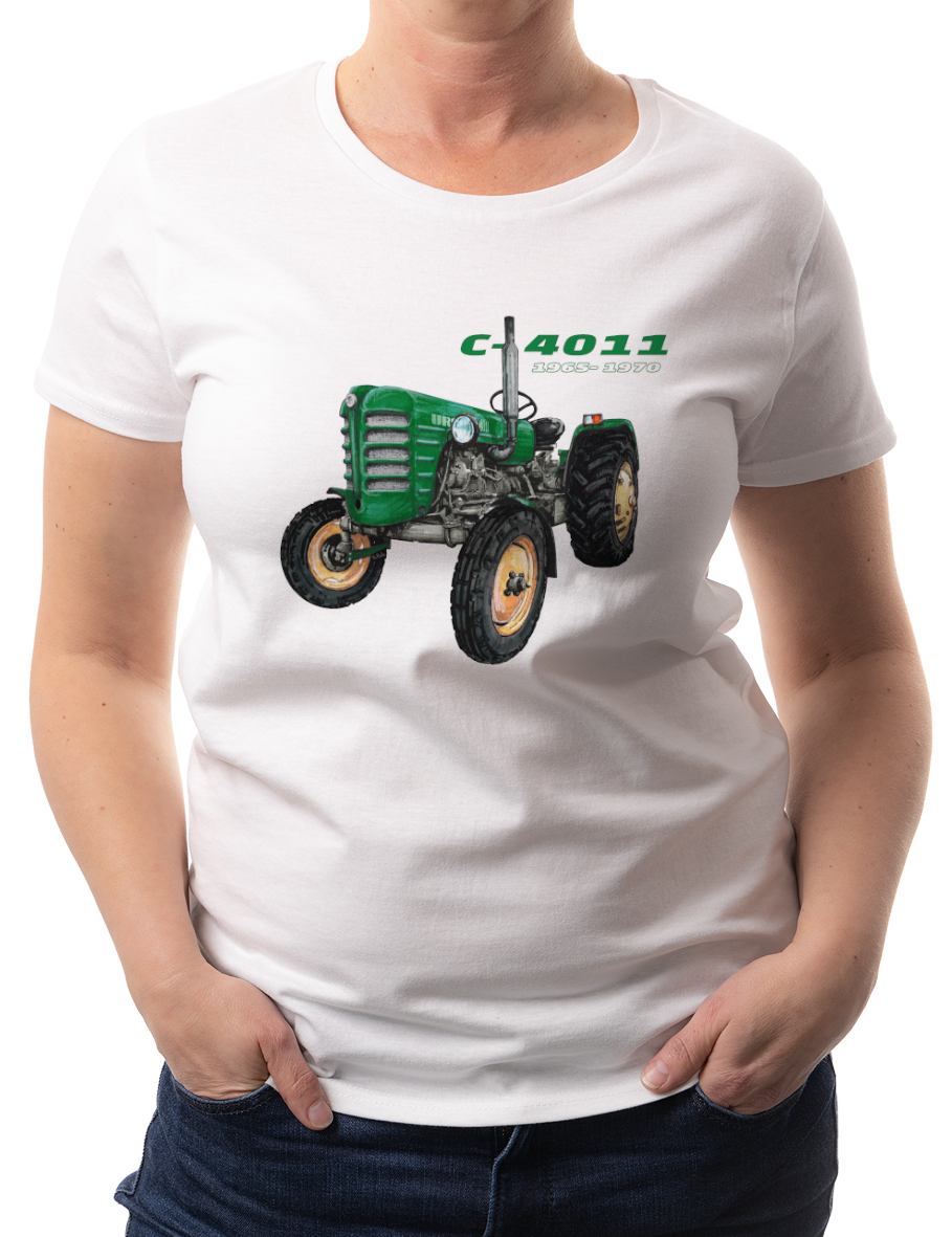 Ursus C-4011 — koszulka (Kolor koszulki: biały; Rozmiar: XXL (damska); Rodzaj nadruku: Ursus C-4011)