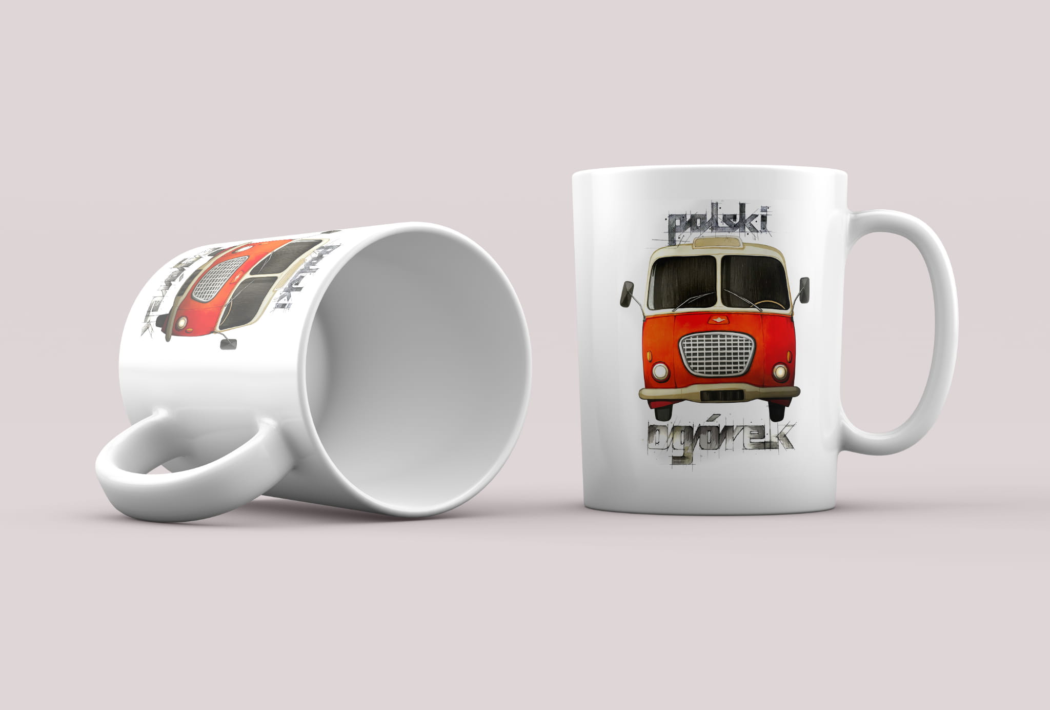 Ogórek — kubek (Rodzaj nadruku: Ogórek)