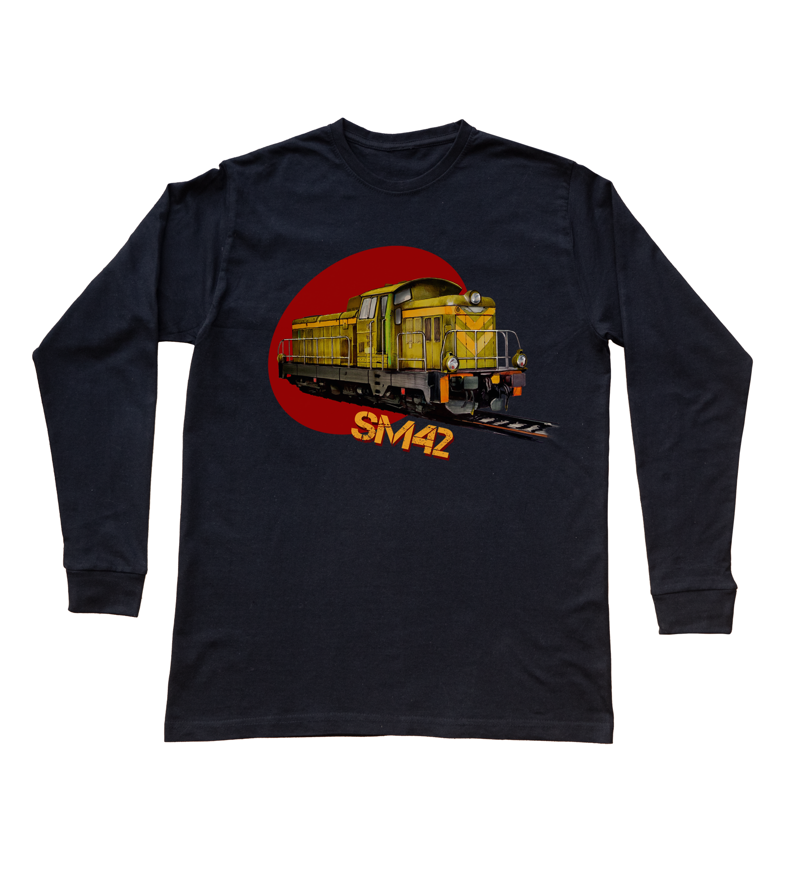 SM42 Stonka — bluzka z długim rękawem (Rozmiar: XL (dorosła); Kolor koszulki: czarny; Rodzaj nadruku: SM42 Stonka)