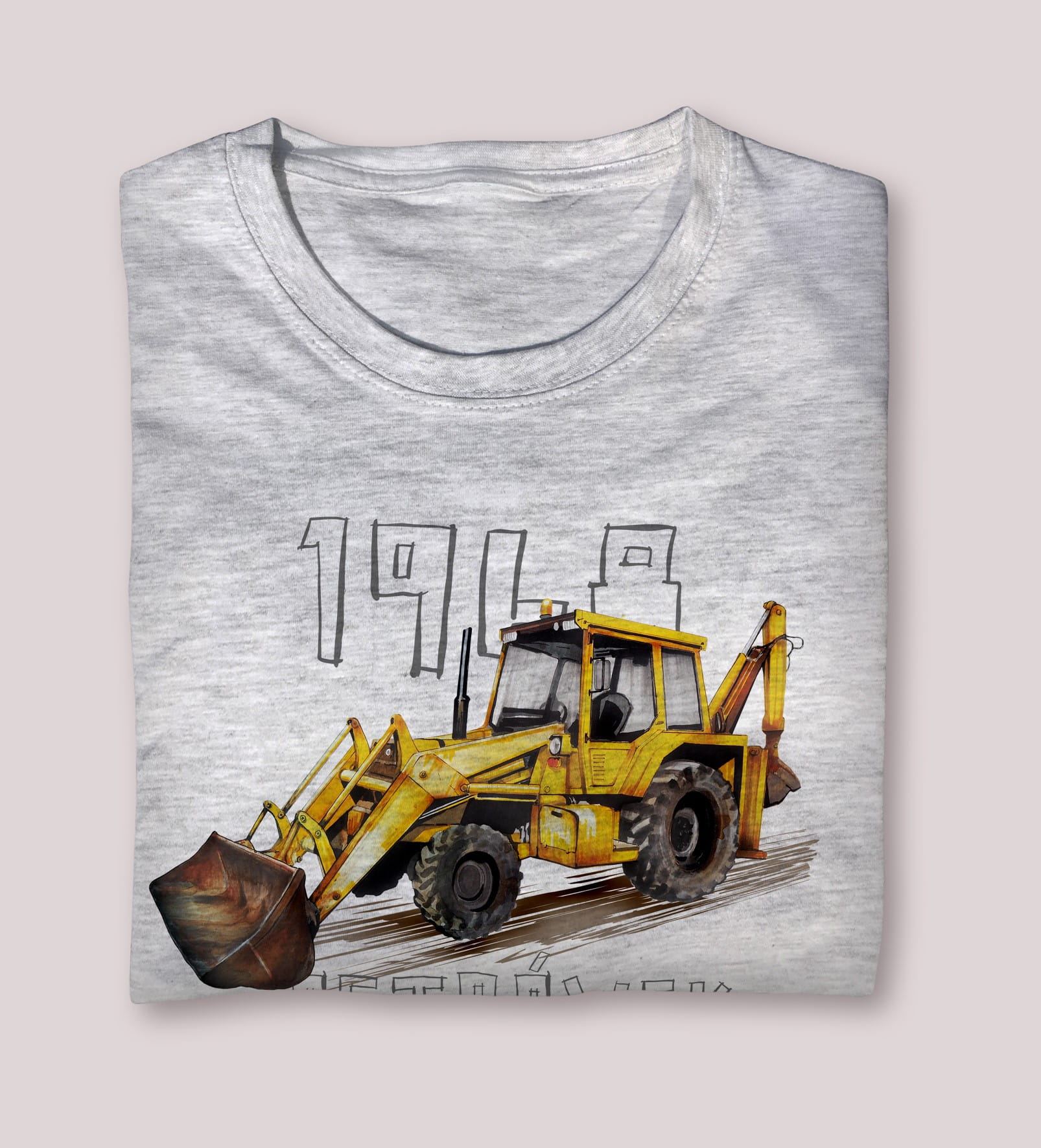 Ostrówek — koszulka (Kolor koszulki: jasnoszary melanż; Rozmiar: 12 - 14 lat; Rodzaj nadruku: Ostrówek)