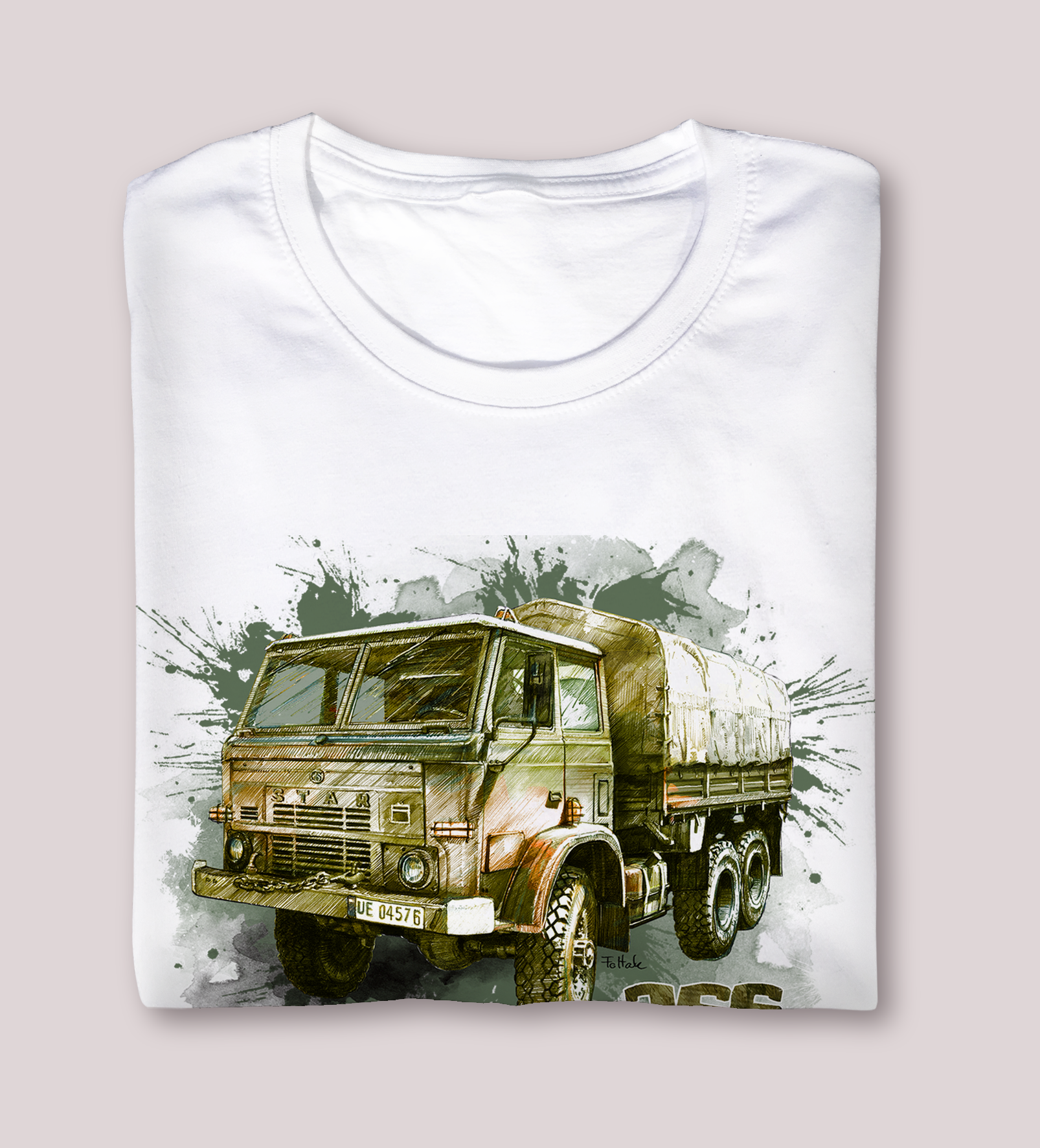 Star 266 — koszulka (Kolor koszulki: biały; Rozmiar: 5 - 6 lat; Rodzaj nadruku: Star 266)