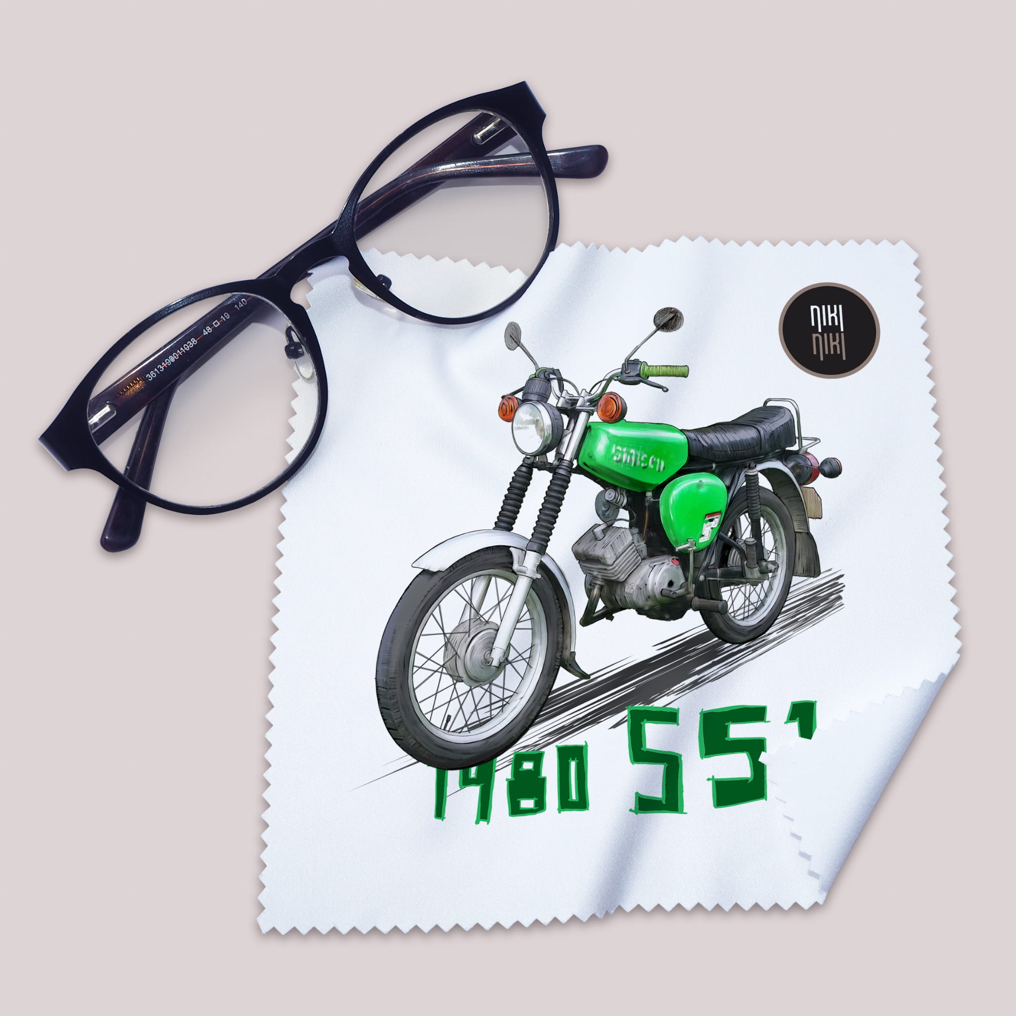 Simson — ściereczka (Kolor nadruku: zielony; Rodzaj nadruku: Simson)