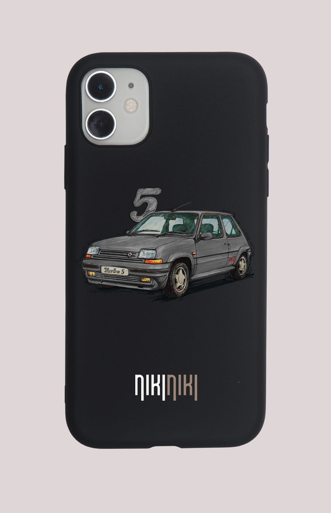 Renault 5 — etui (Producent telefonu: IPHONE; Model telefonu: 17 AIR; Kolor etui: czarny; Rodzaj nadruku: Renault 5)