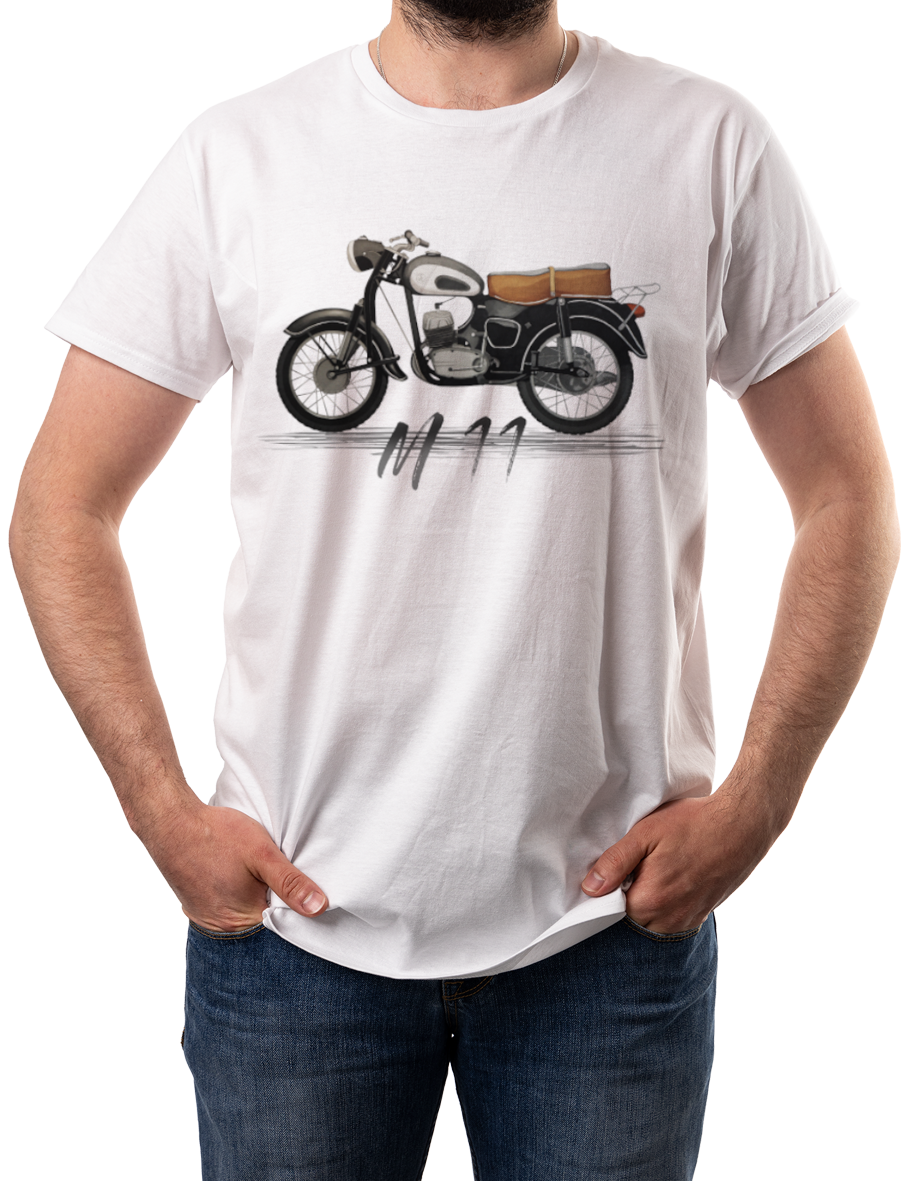 SHL M11 — koszulka (Kolor koszulki: biały; Rozmiar: XXL (męska); Rodzaj nadruku: SHL)