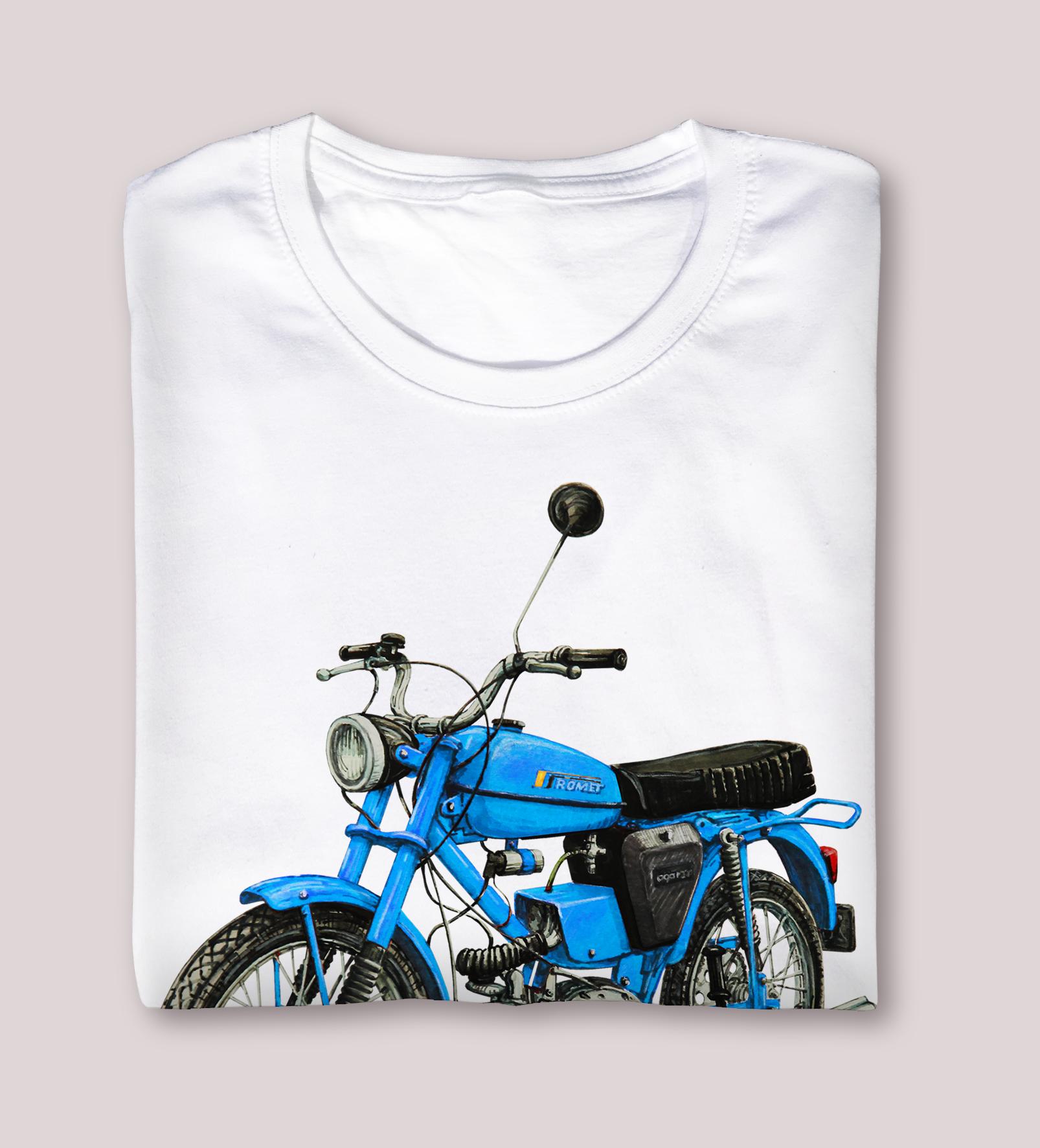 Ogar — koszulka (Kolor koszulki: biały; Rozmiar: 3 - 4 lata; Rodzaj nadruku: Romet Ogar 200)