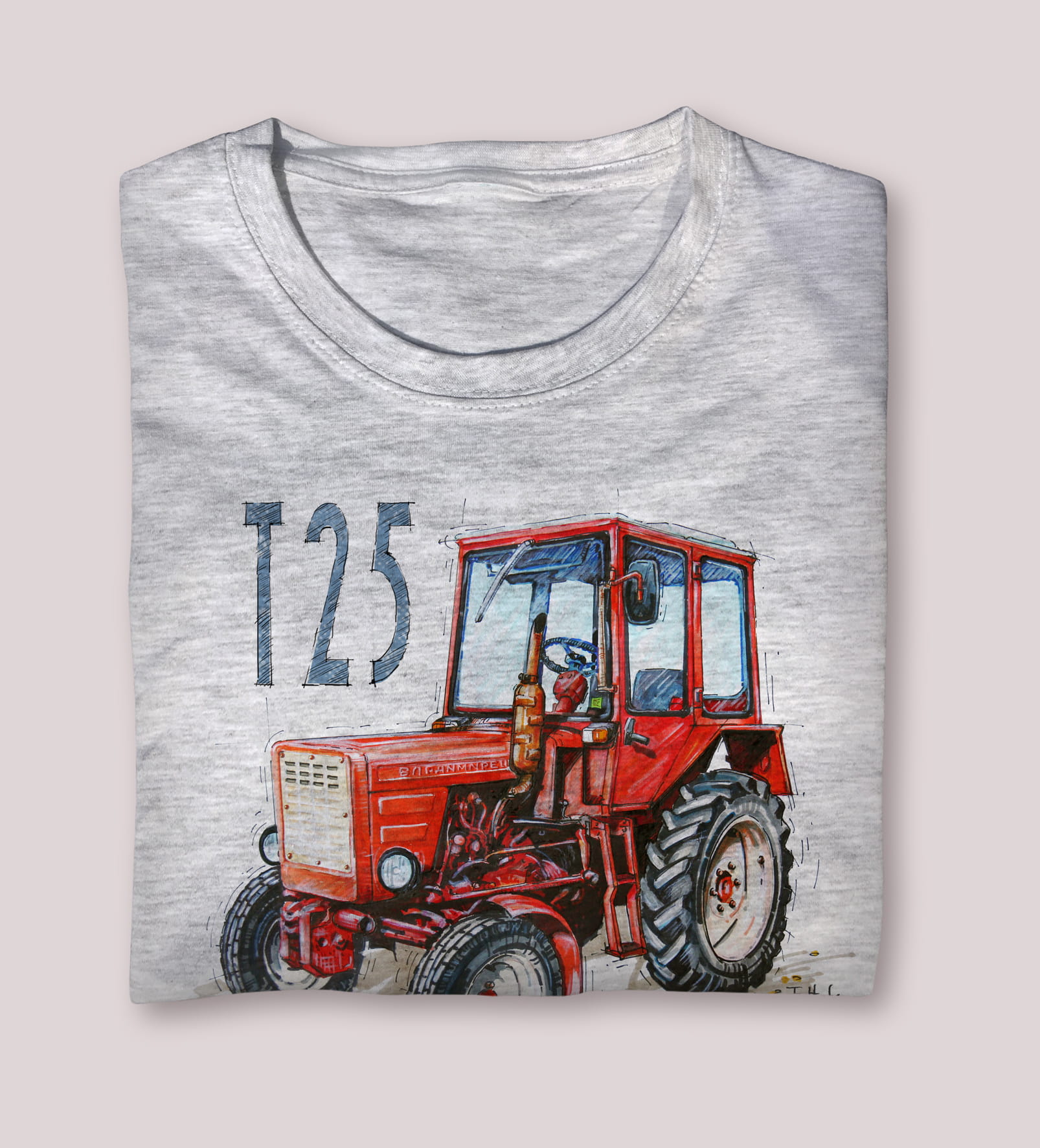 Władimiriec — koszulka (Kolor koszulki: jasnoszary melanż; Rozmiar: 9 - 11 lat; Rodzaj nadruku: Władimiriec)