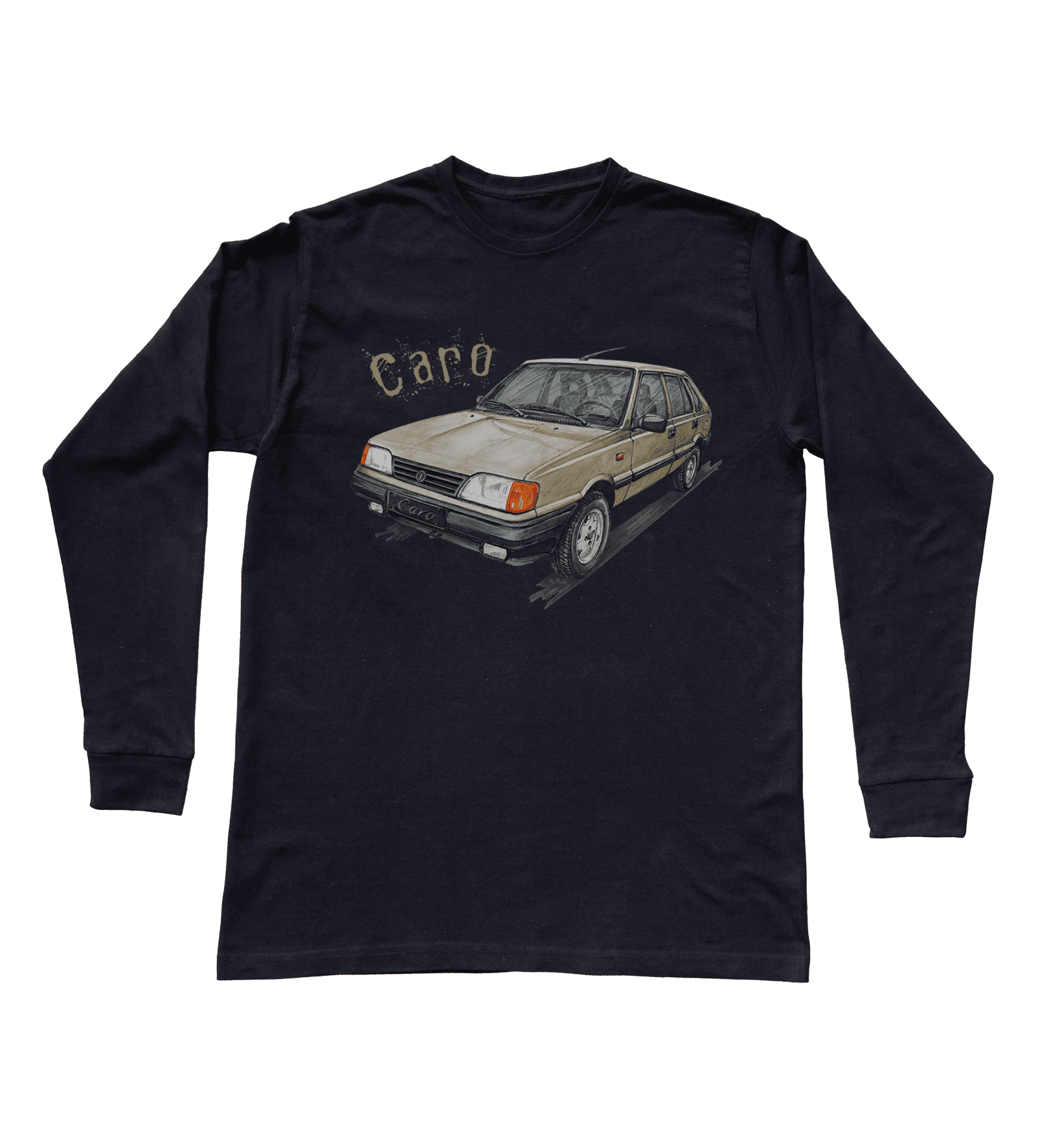 Polonez Caro — bluzka z długim rękawem (Rozmiar: 5 - 6 lat; Kolor koszulki: czarny; Rodzaj nadruku: Polonez Caro)