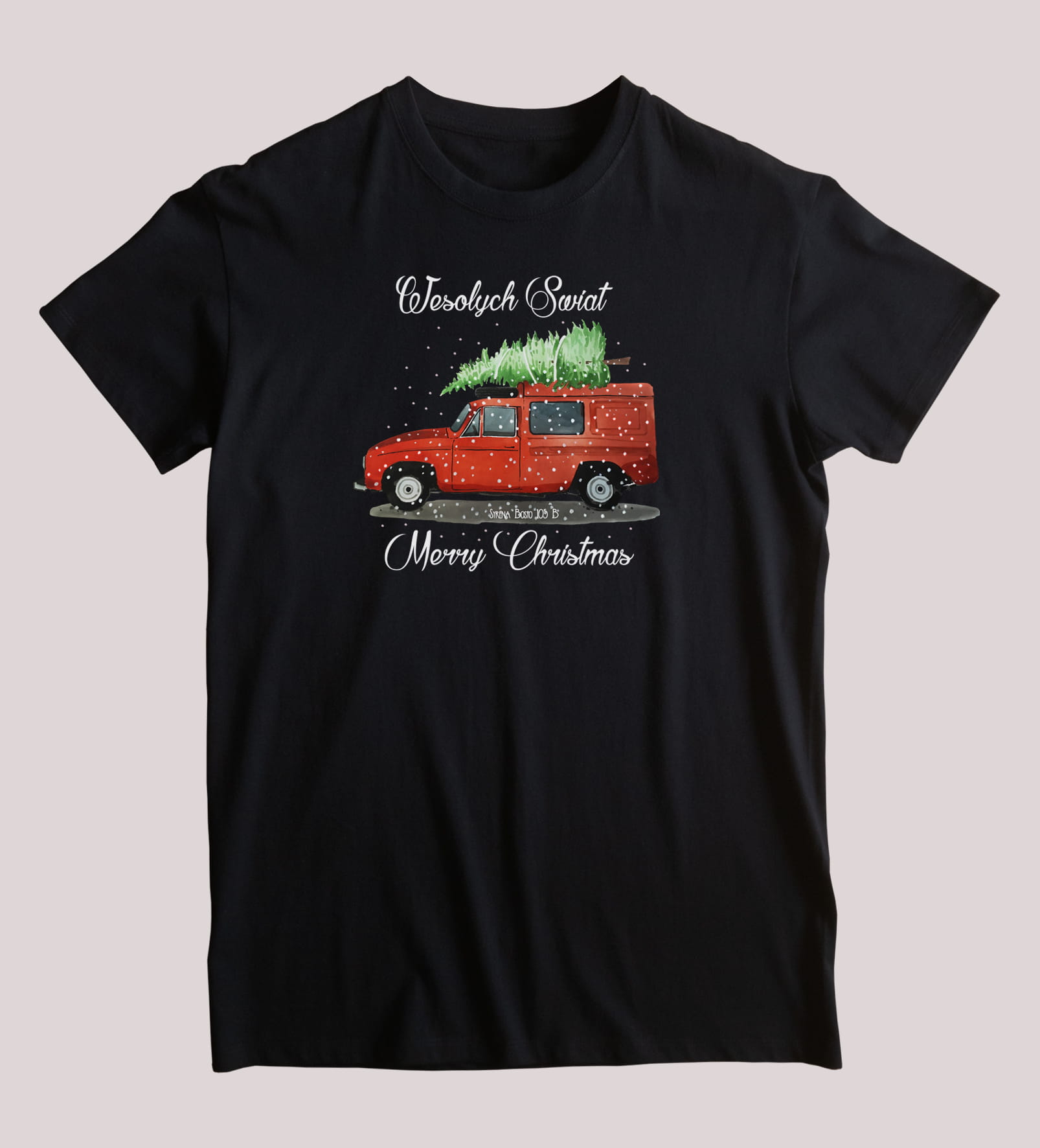 Syrena Bosto — koszulka (Kolor koszulki: czarny; Rozmiar: 3XL (męska); Rodzaj nadruku: Syrena Bosto)