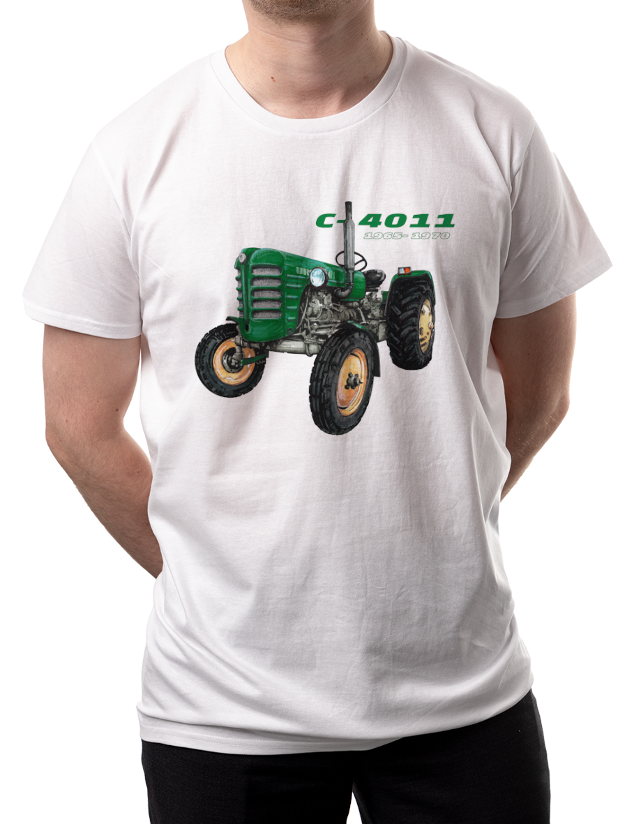 Ursus C-4011 — koszulka (Kolor koszulki: biały; Rozmiar: XL (męska); Rodzaj nadruku: Ursus C-4011)