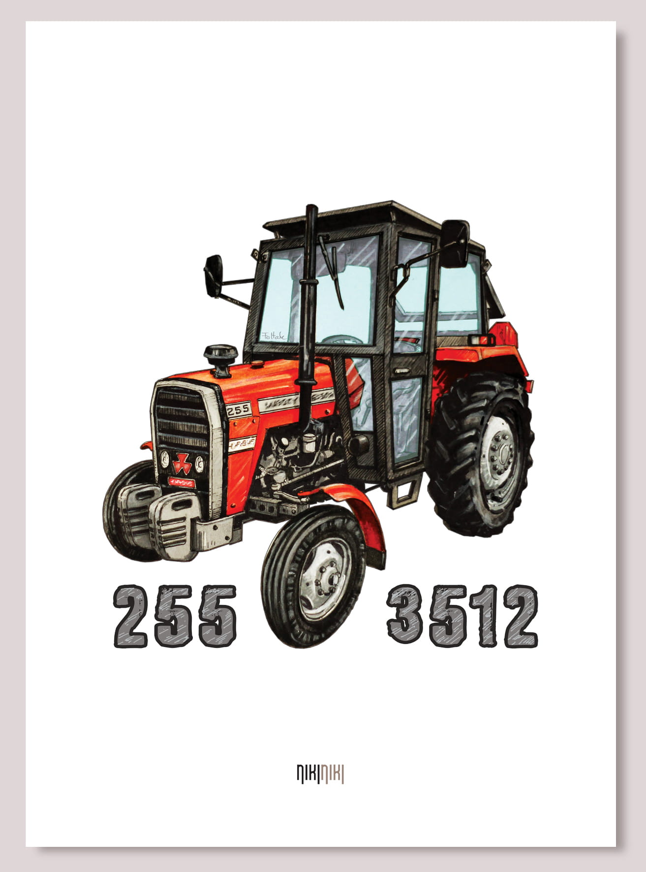 Massey Ferguson — plakat (Rodzaj nadruku: Massey Ferguson)