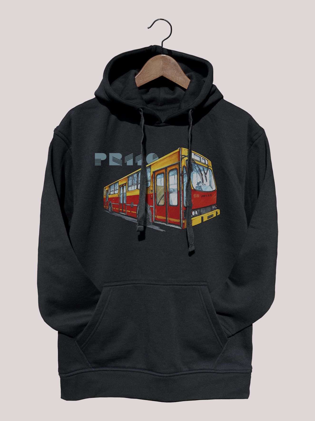 Jelcz PR110 — bluza (Rozmiar: XXL; Kolor bluzy: czarny; Rodzaj nadruku: Jelcz PR110)