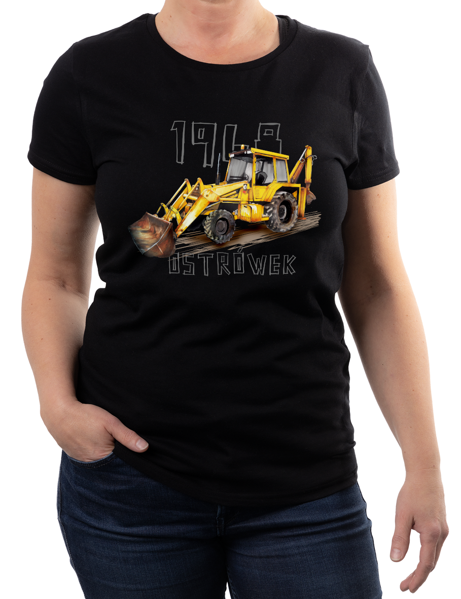 Ostrówek — koszulka (Kolor koszulki: czarny; Rozmiar: L (damska); Rodzaj nadruku: Ostrówek)