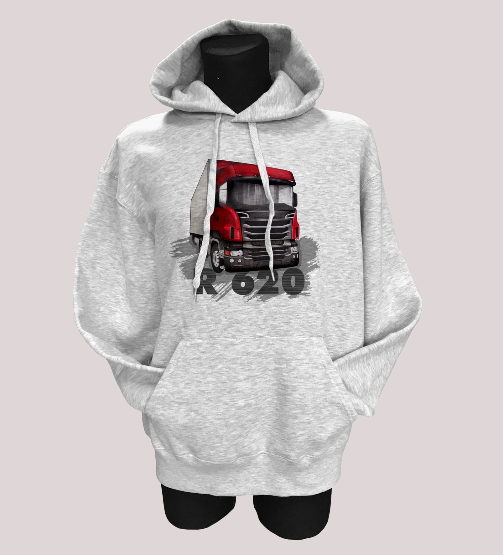 Scania — bluza (Rozmiar: XXL; Kolor bluzy: szary; Rodzaj nadruku: Scania R620)