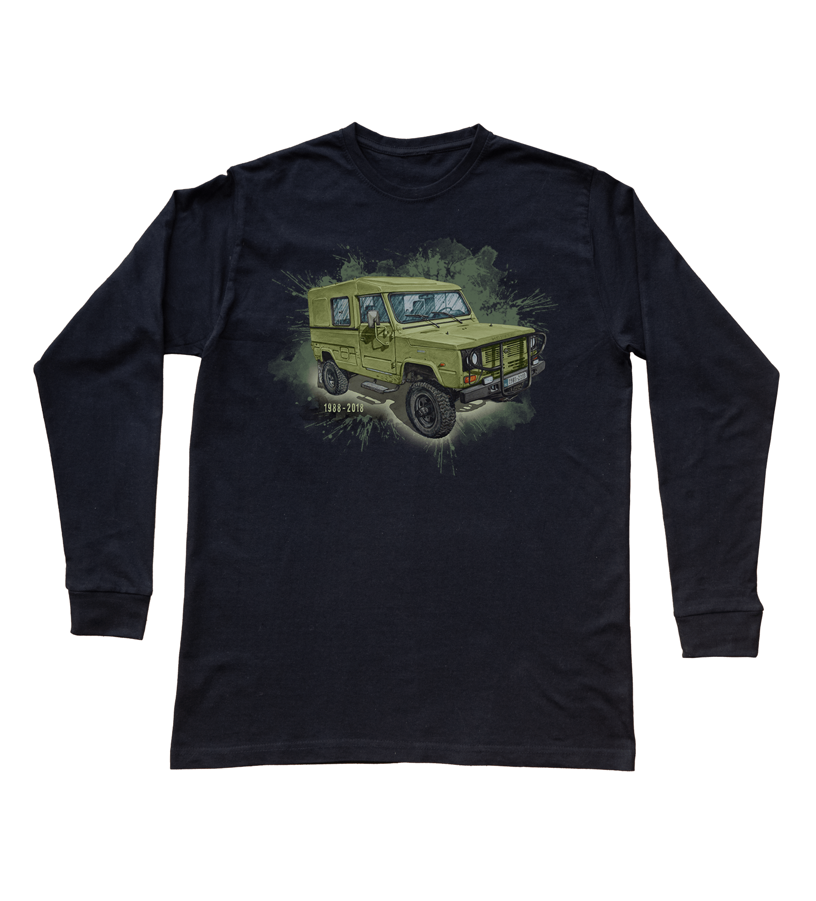 Honker — bluzka z długim rękawem (Rozmiar: 12 - 14 lat; Kolor koszulki: czarny; Rodzaj nadruku: Honker)