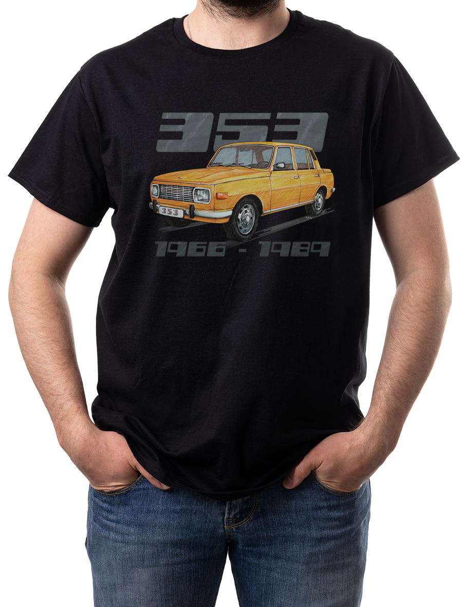 Wartburg — koszulka (Kolor koszulki: czarny; Rozmiar: 5 - 6 lat; Rodzaj nadruku: Wartburg)