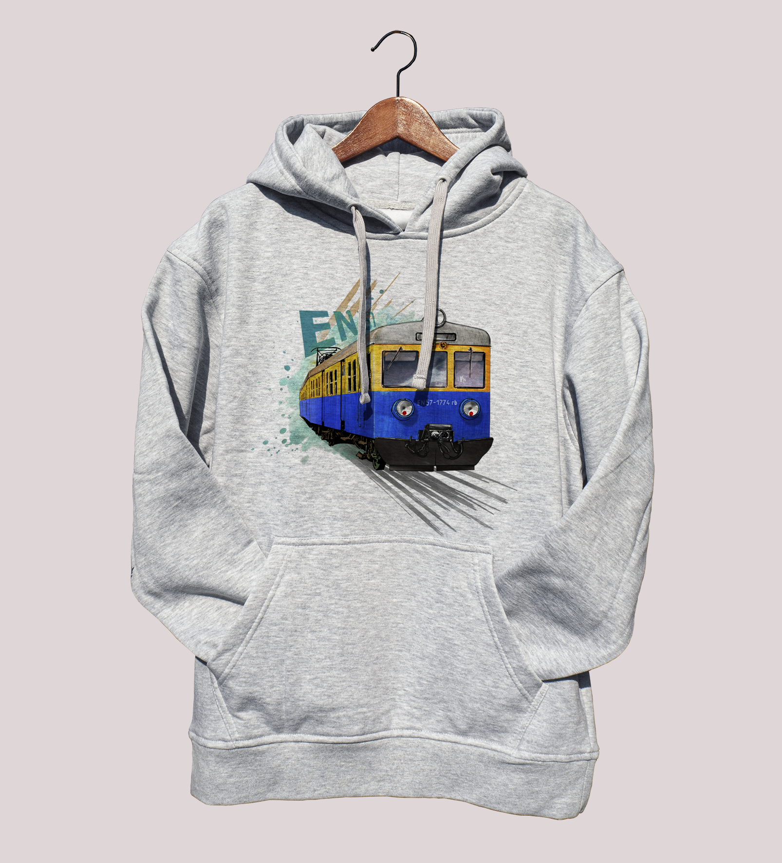 EN57 — bluza (Rozmiar: L; Kolor bluzy: szary; Rodzaj nadruku: EN57)