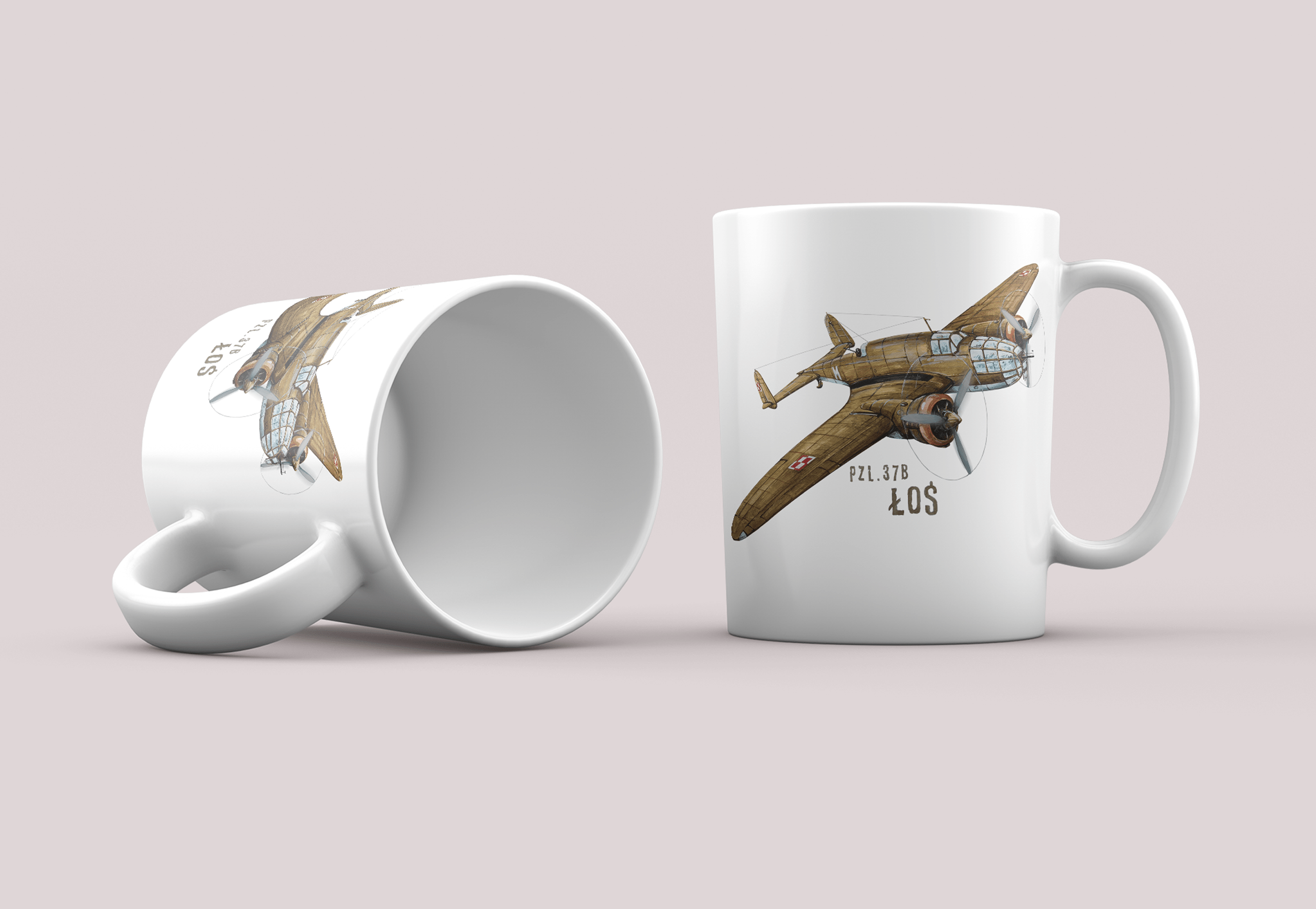 Łoś — kubek (Rodzaj nadruku: Łoś)