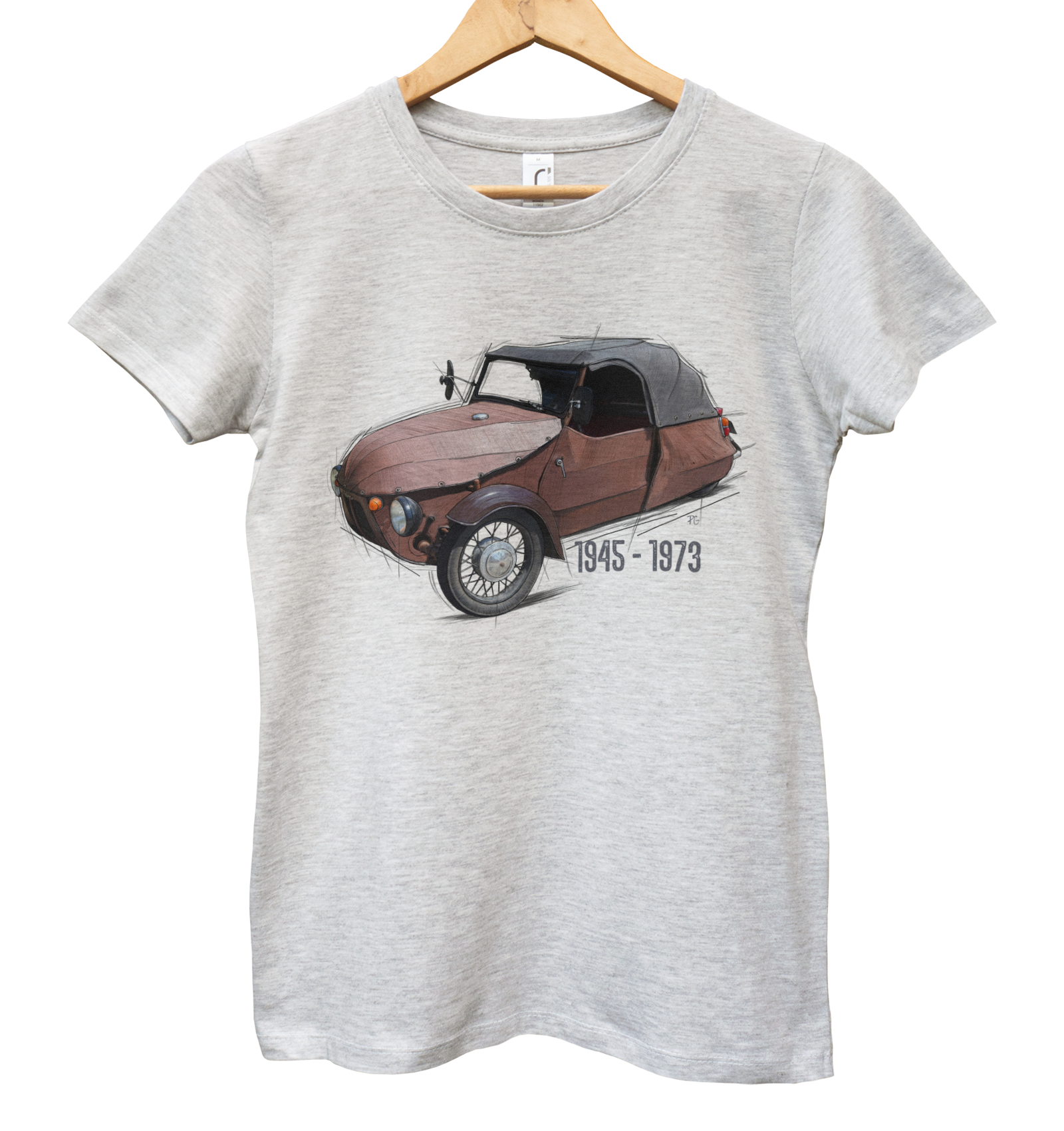 Velorex — koszulka (Kolor koszulki: jasnoszary melanż; Rozmiar: M (damska); Rodzaj nadruku: Velorex)