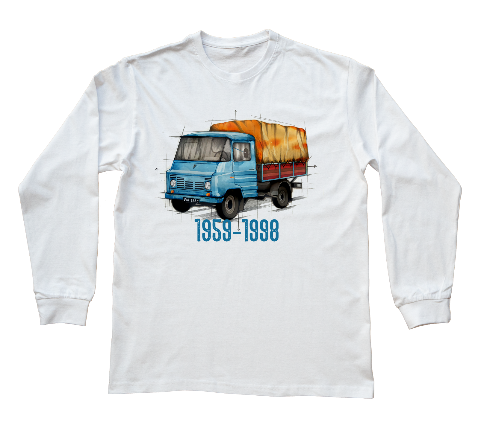 Żuk — bluzka z długim rękawem (Rozmiar: XXL (dorosła); Kolor koszulki: biały; Rodzaj nadruku: Żuk)