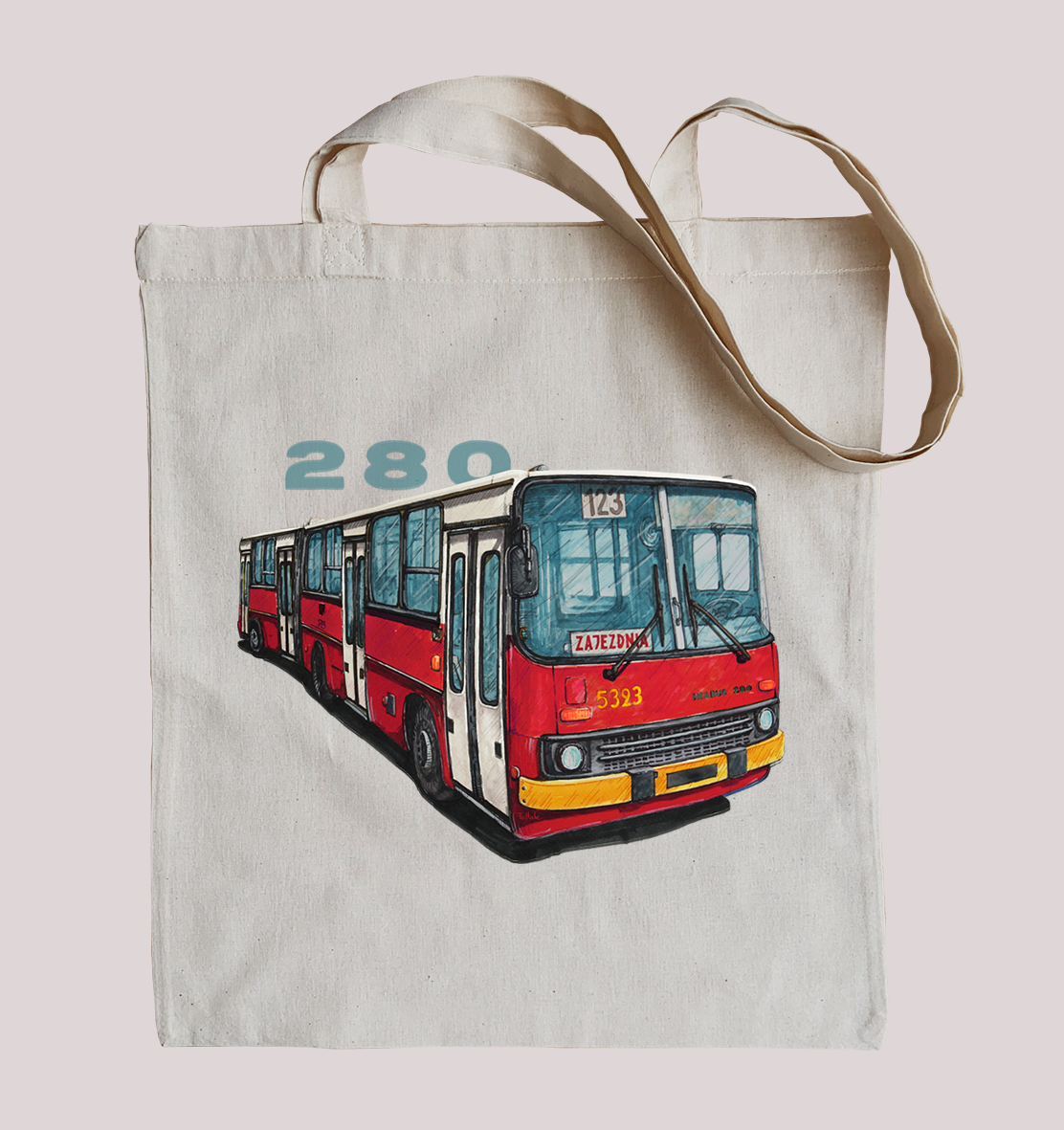 Ikarus 280 — torba (Rodzaj nadruku: Ikarus 280)