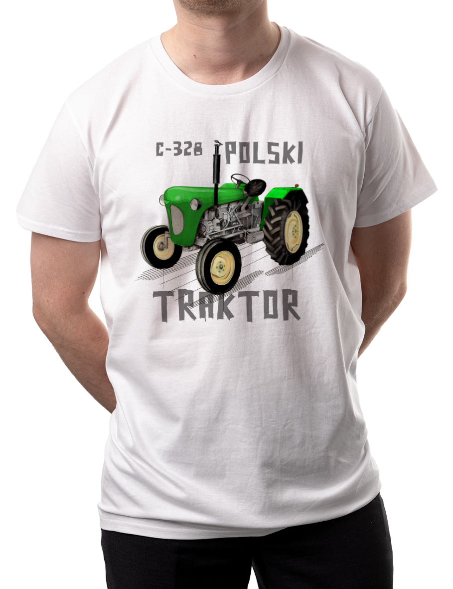 Ursus C-328 — koszulka (Kolor koszulki: biały; Rozmiar: 5XL (męska); Rodzaj nadruku: Ursus C-328)