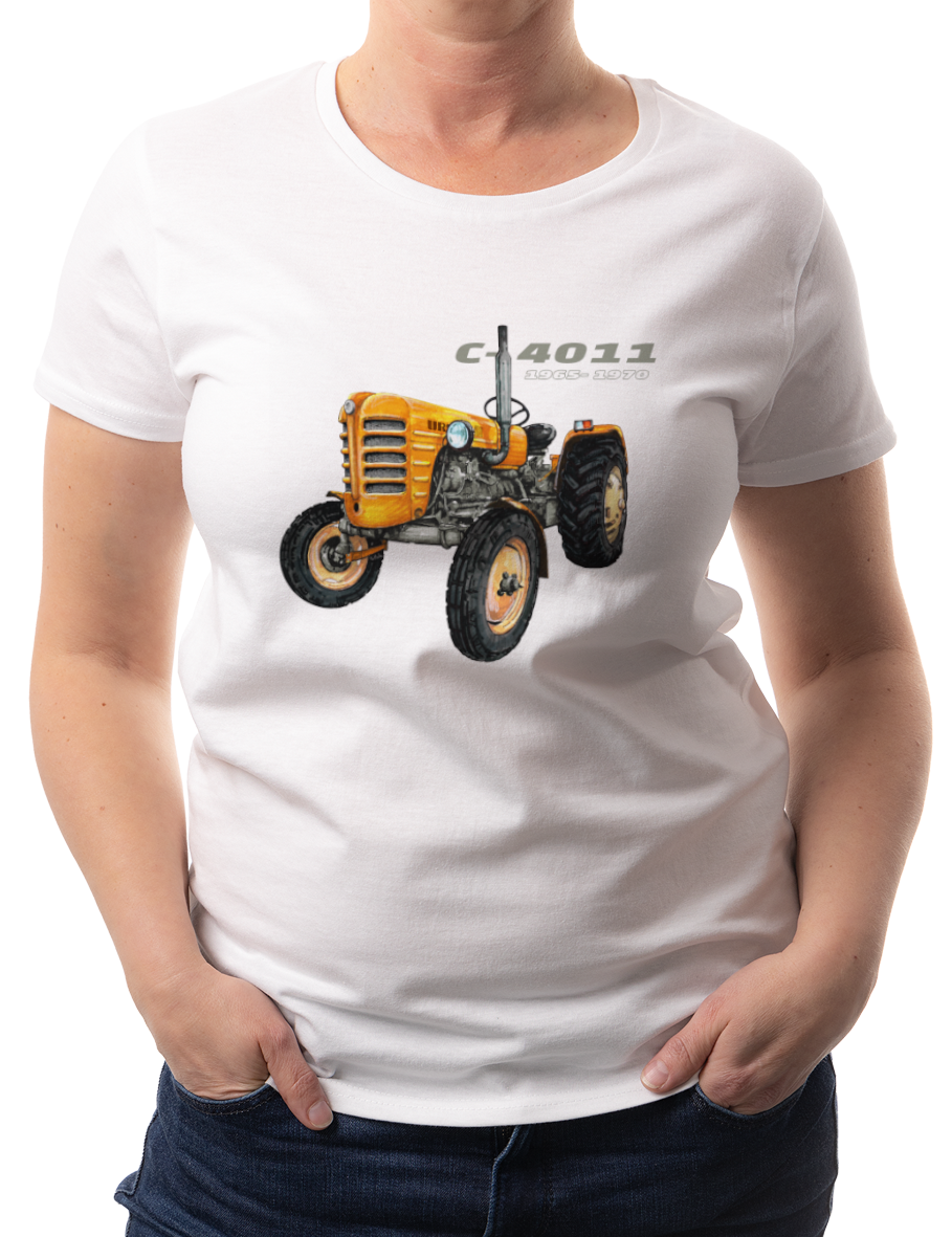 Ursus C-4011 — koszulka (Kolor koszulki: biały; Rozmiar: 3XL (damska); Rodzaj nadruku: Ursus C-4011)