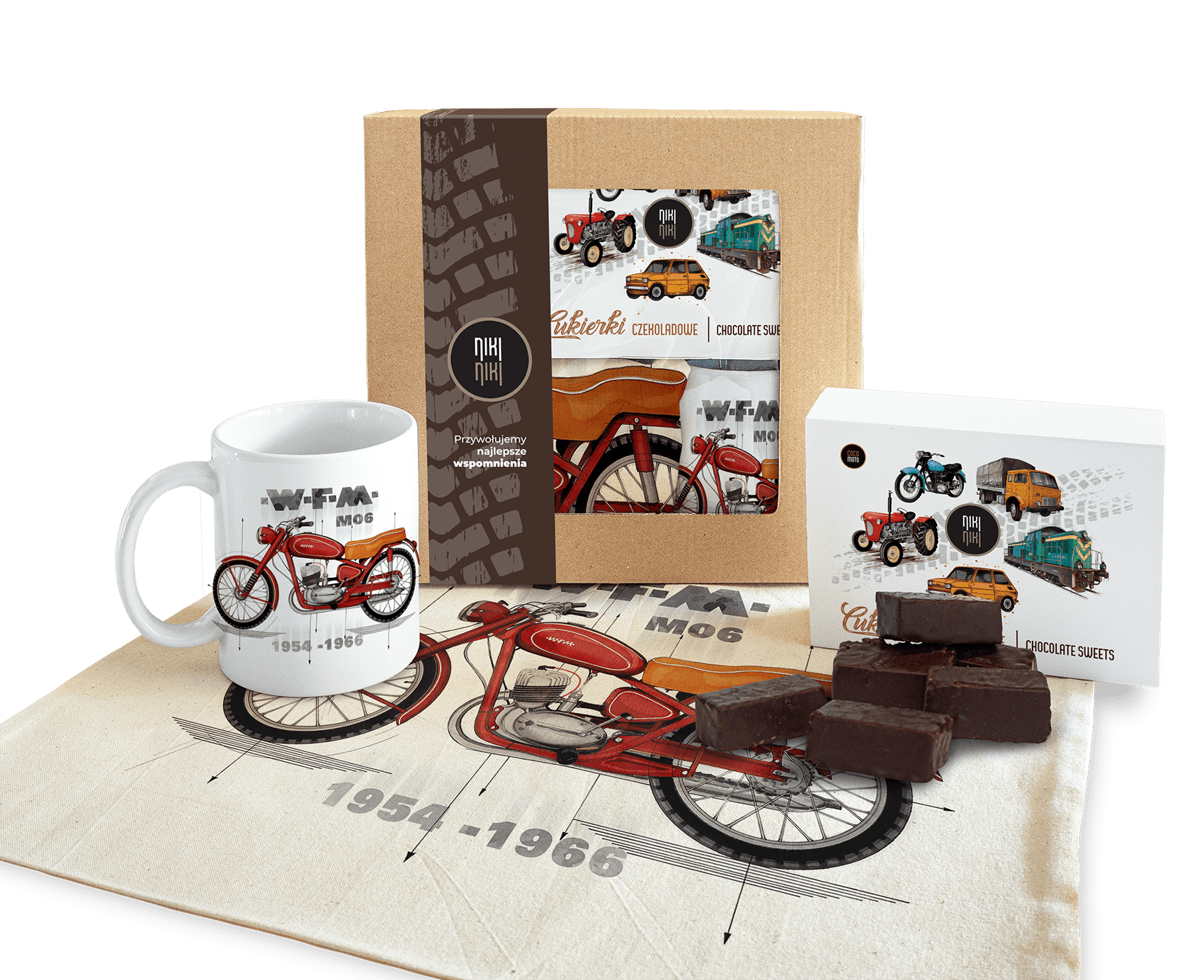 WFM — paczka (Zawartość paczki: bluza, torba, kubek, słodycze; Rozmiar koszulki / bluzy: XL; Kolor koszulki / bluzy: czarny; Rodzaj nadruku: WFM)