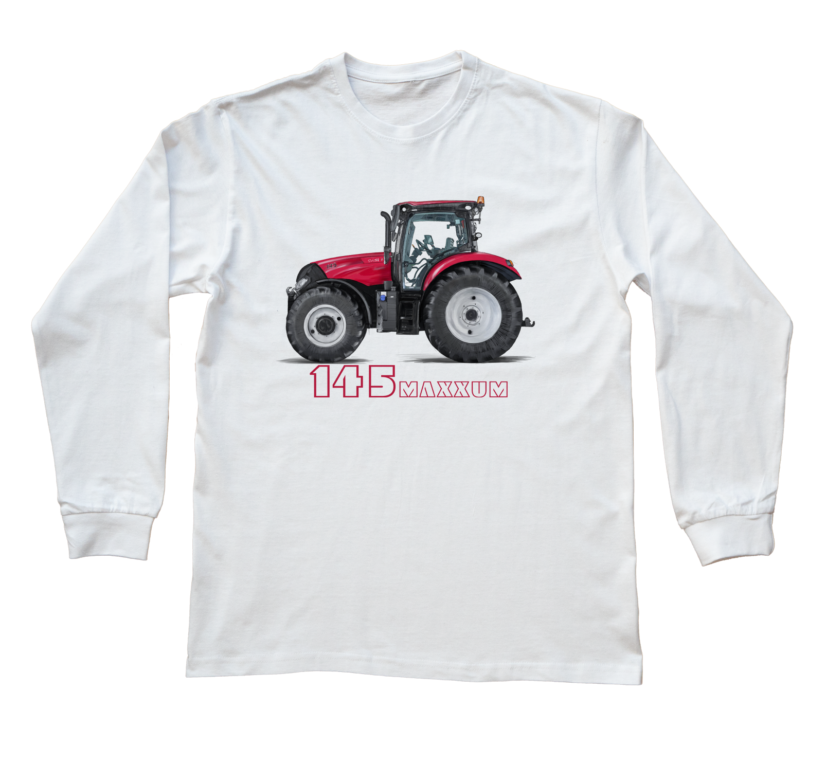 Case — bluzka z długim rękawem (Rozmiar: 3XL (dorosła); Kolor koszulki: biały; Rodzaj nadruku: Case)