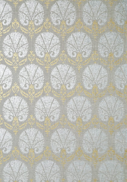 Tapeta Thibaut TURKISH DAMASK Srebro,Złoto