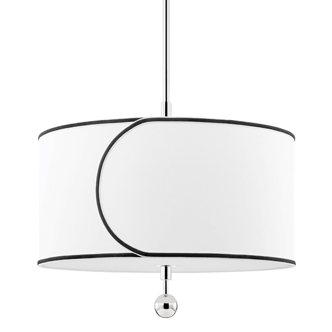 Lampa Sufitowa, Wisząca Zara Polerowany Nikiel, Len 61x150cm