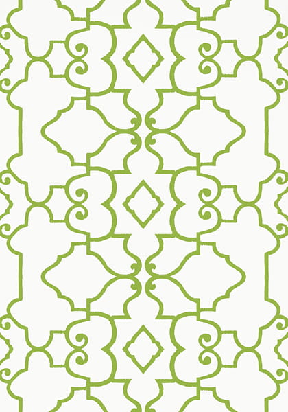 Tapeta Thibaut OGDEN Zieleń, Biel