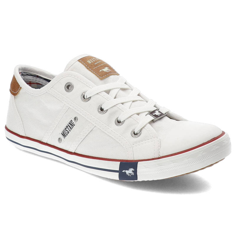 Białe Trampki Mustang Damskie Lekkie Modne Półbuty