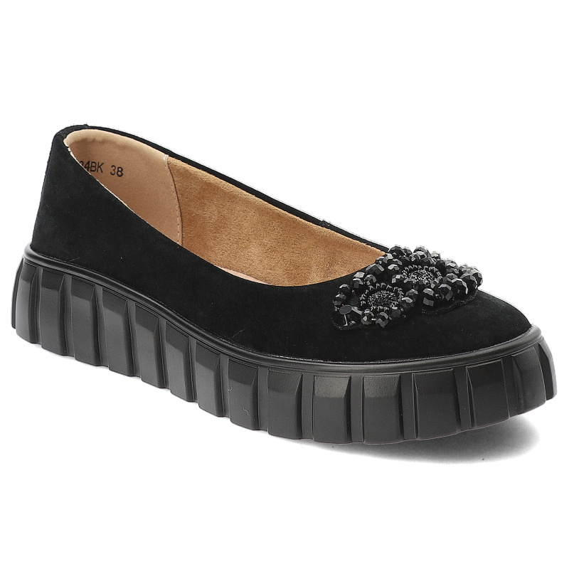 Czarne Półbuty Filippo Wygodne Obuwie Damskie